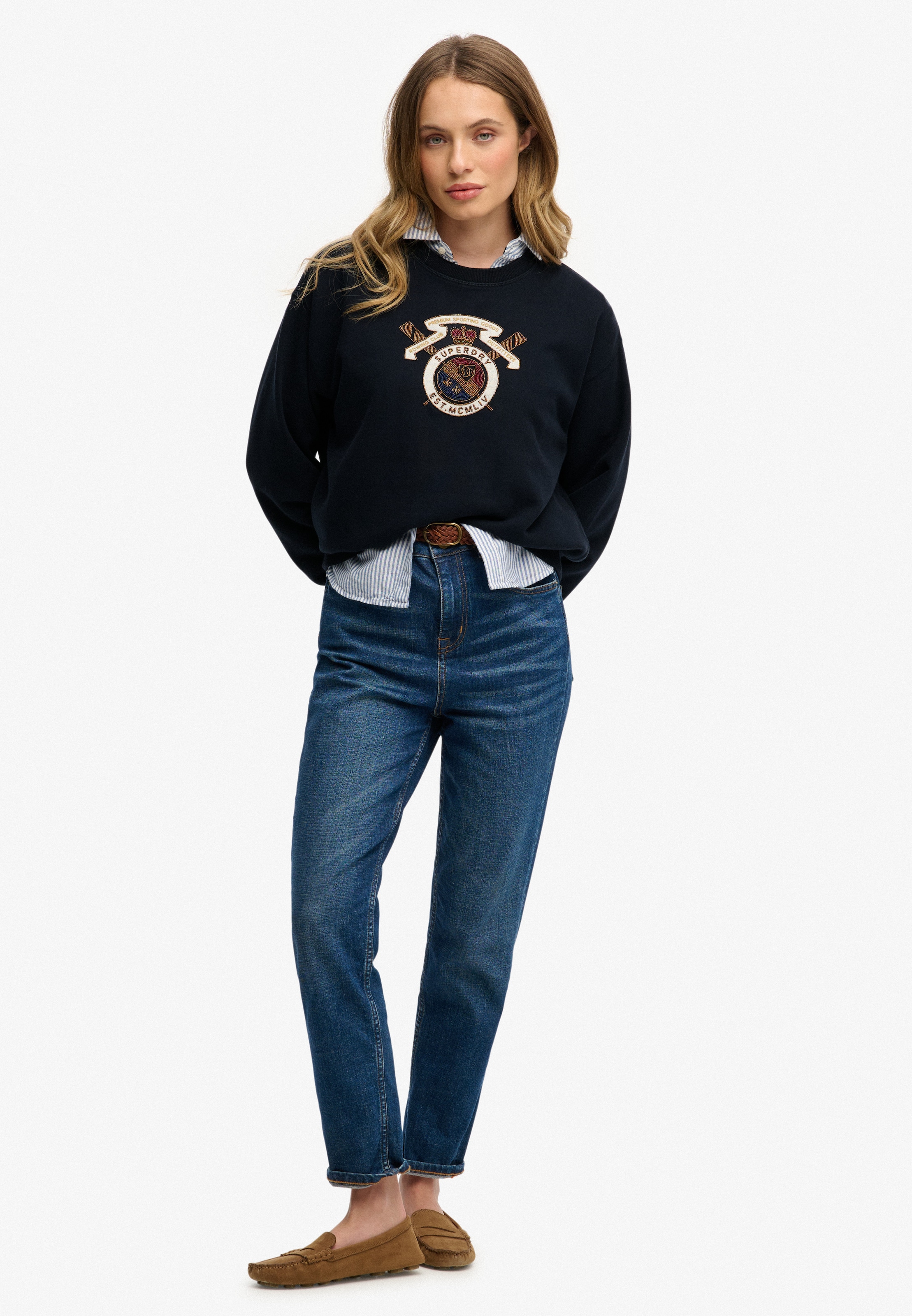 Superdry Sweatshirt »Crest Loose Crew«
