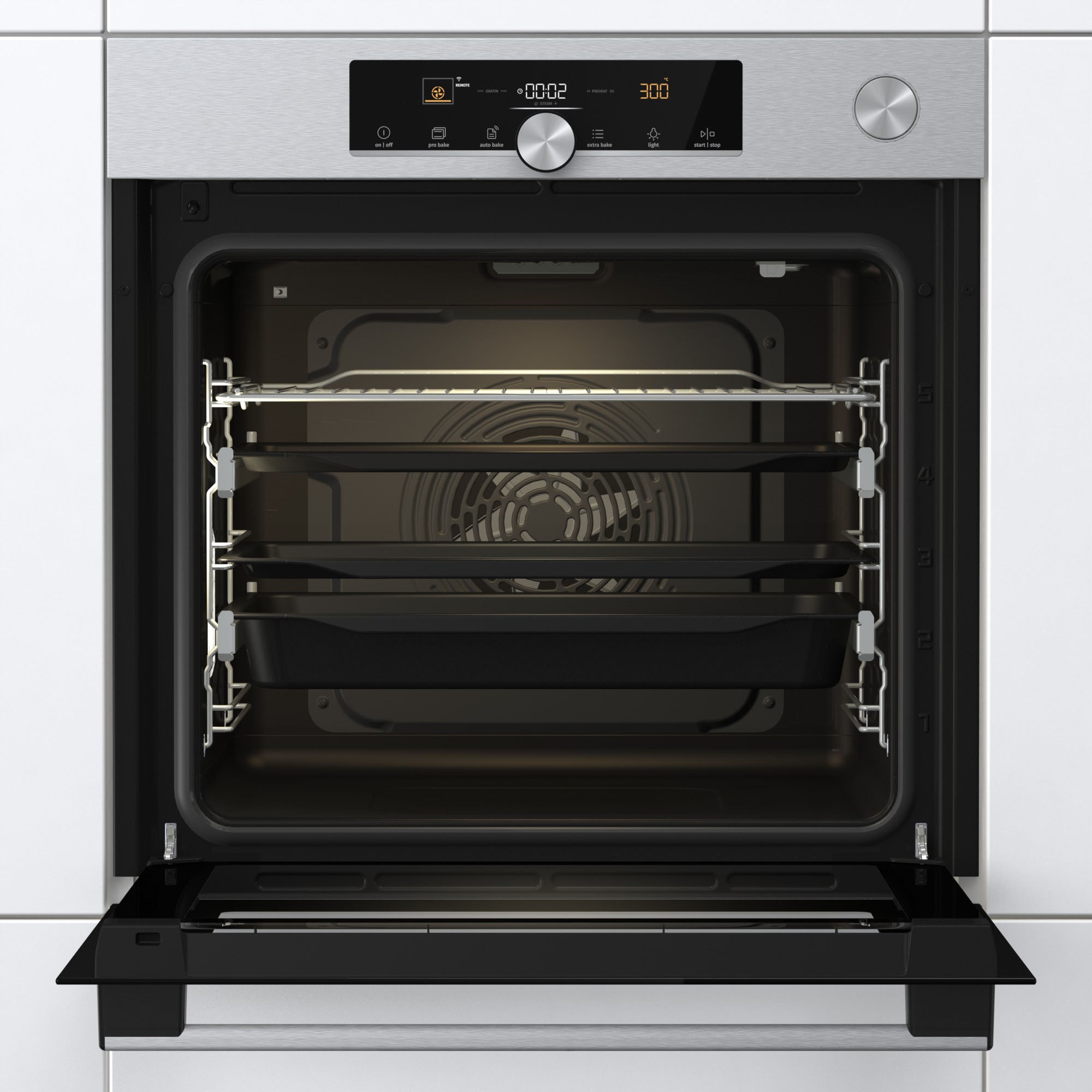 GORENJE Backofen  »BSA6747A04XWI«, mit 2-fach-Teleskopauszug, AirFry-Funktion