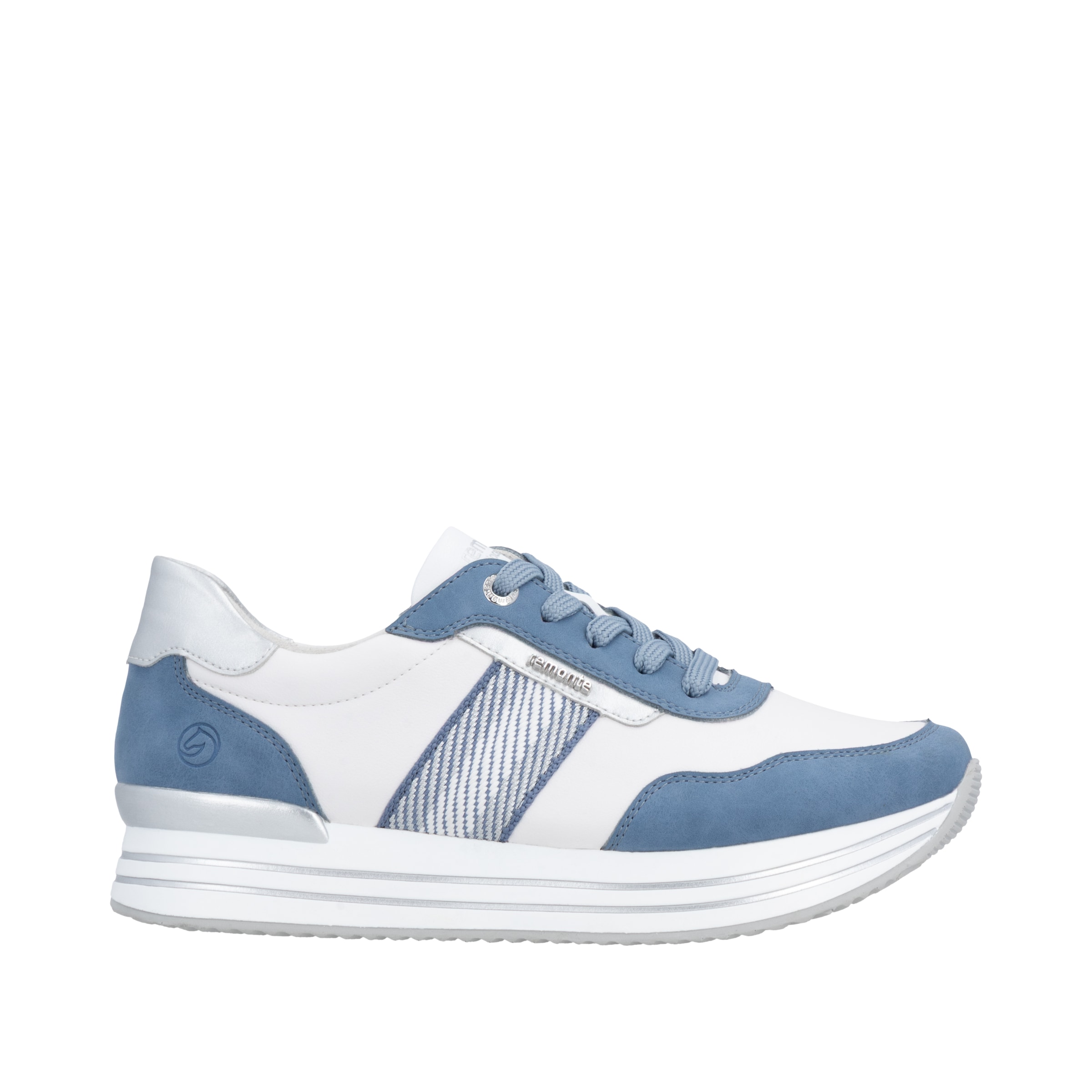 Remonte Plateausneaker  Halbschuh, Schnürschuh mit Metallicdetails und Softfußbett