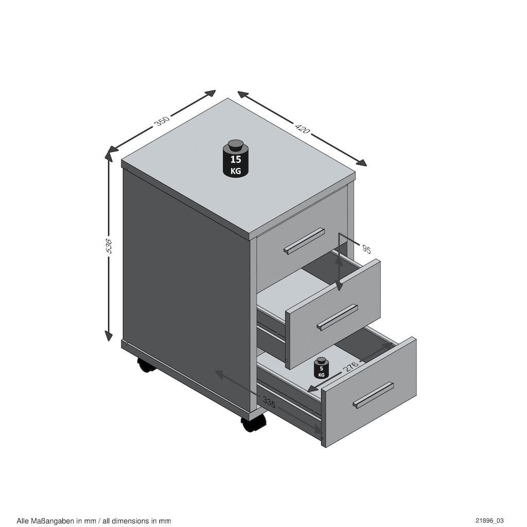 FMD Rollcontainer »Diego 2«