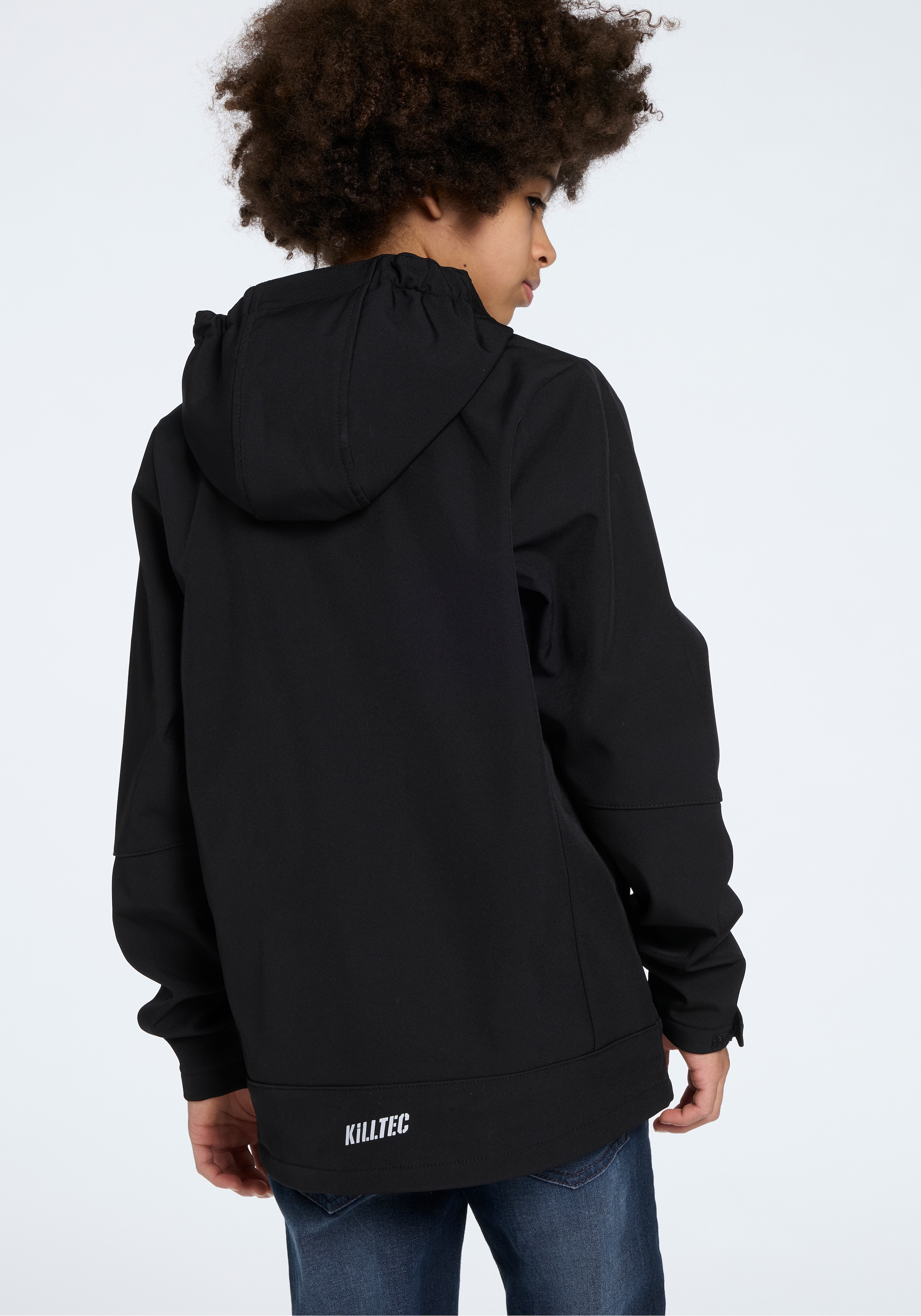 Killtec Softshelljacke »BYS SFTSHLL JCKT OT«, (1 St.), mit Kapuze, Übergangsjacke, Wasserabweisend & Windabweisend, für Kinder