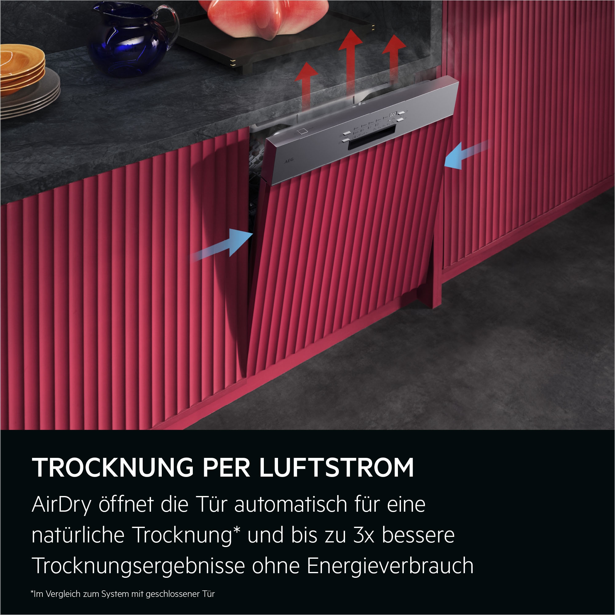 AEG teilintegrierbarer Geschirrspüler 9000 »GT9200X2SCM« Leise Spülmaschine 38 dB kraftvoll gegen Eingebranntes EEK A-10 %