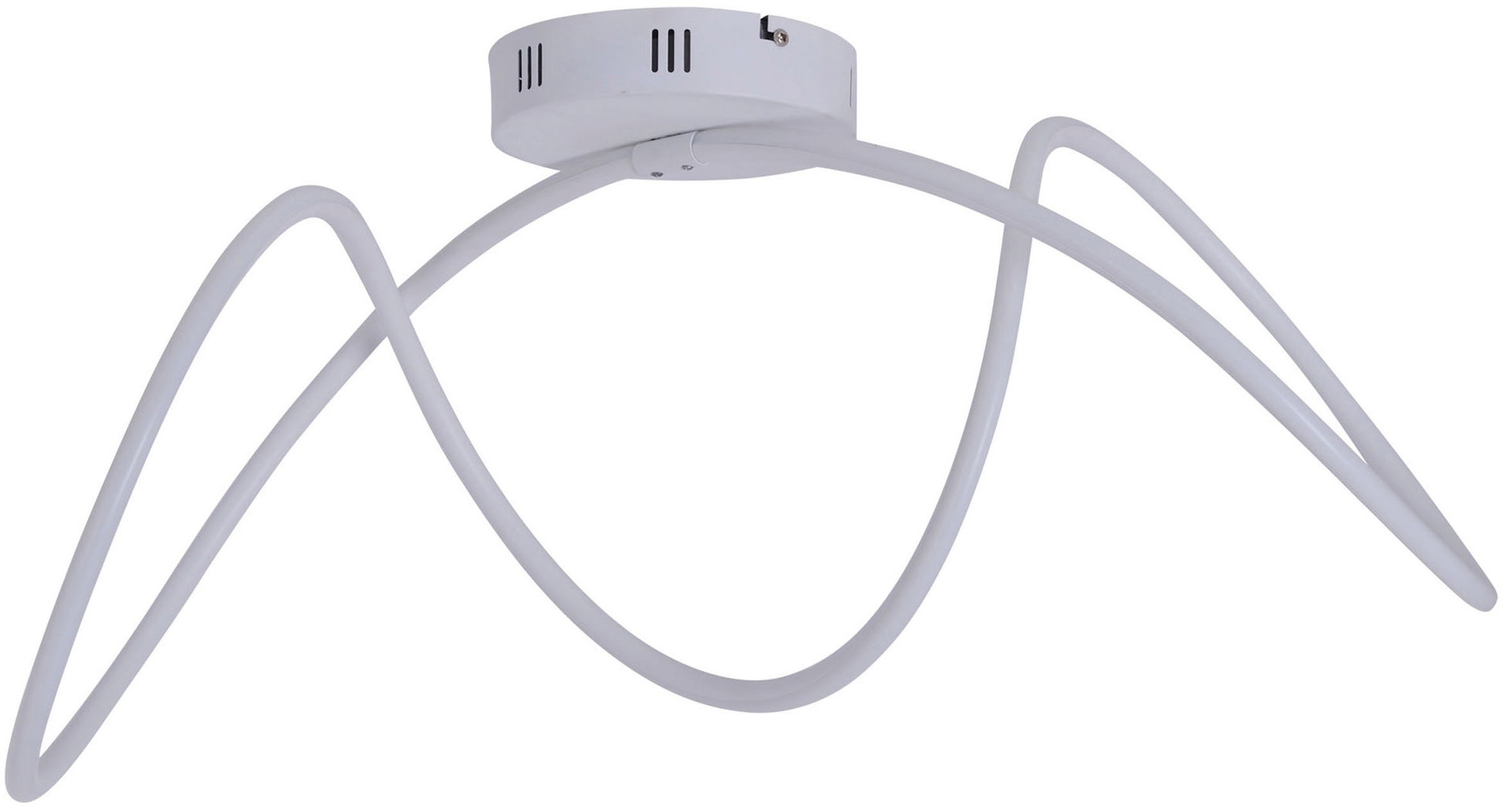 näve LED Deckenleuchte »Odrive« LED-Modul 1 Stk. Warmweiß schleifenähnlich geschwungene Leuchtstreifen, weiß, L: 67cm, H: 30cm