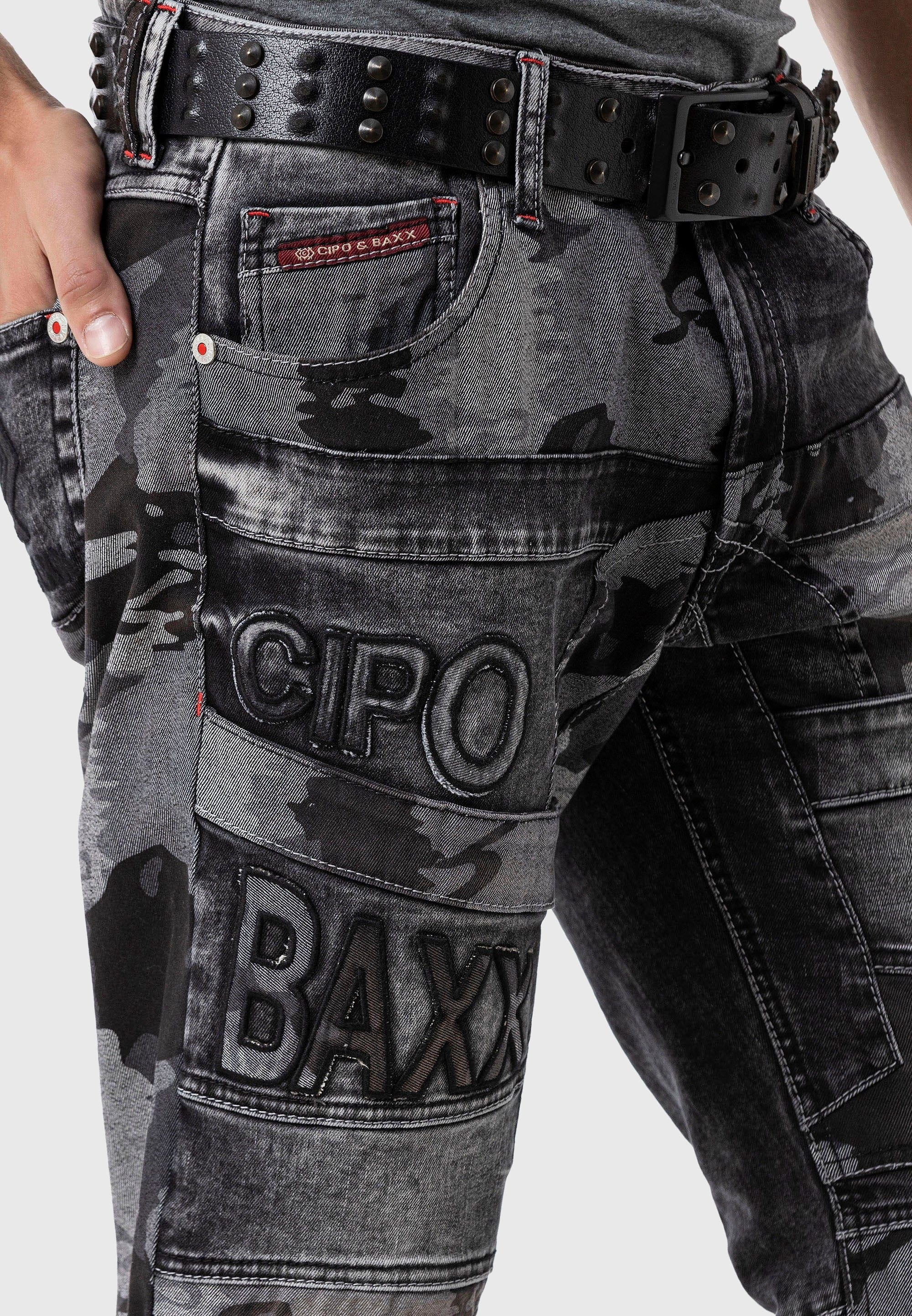 Cipo & Baxx 5-Pocket-Jeans »Cipo & Baxx Jeans« im Camouflage-Look