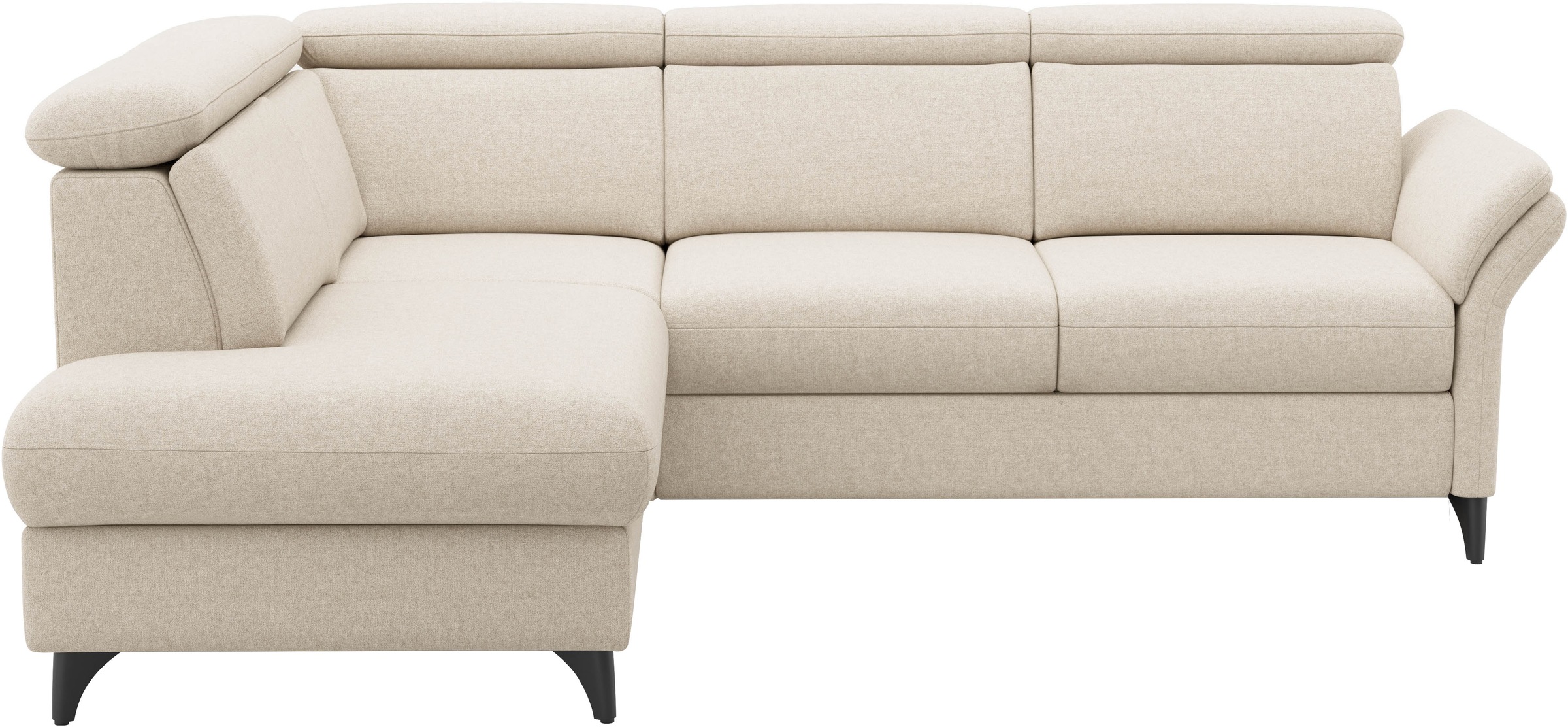 sit&more Ecksofa »Glendale, L-Form« inkl. Kopfteilverstellung, wahlweise mit Vorziehsitz und Bettkasten