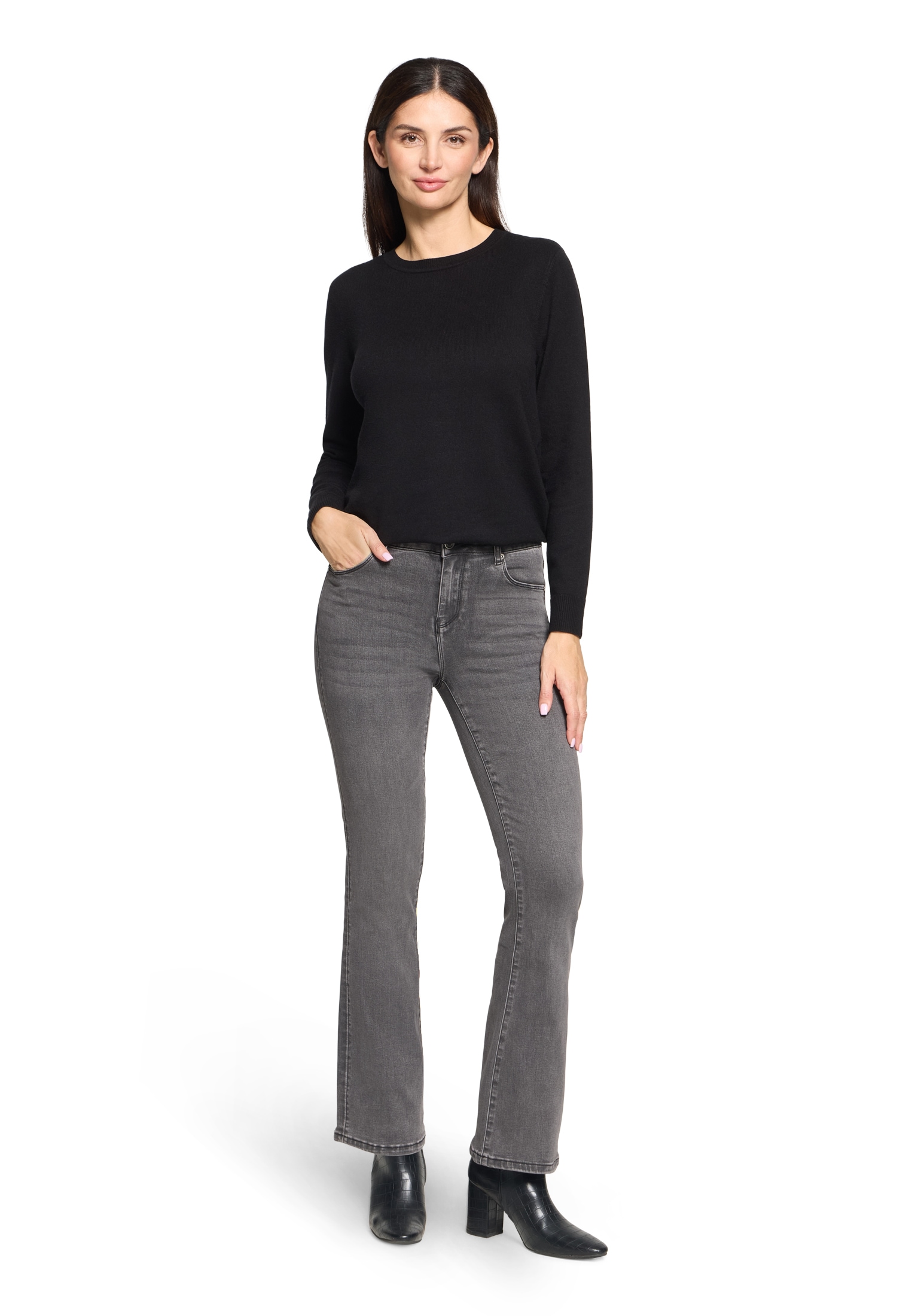 Betty Barclay Rundhalspullover »Basic-Strickpullover mit Rundhalsausschnitt«