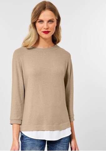STREET ONE 3/4 Arm-Pullover, im Layer-Look kaufen