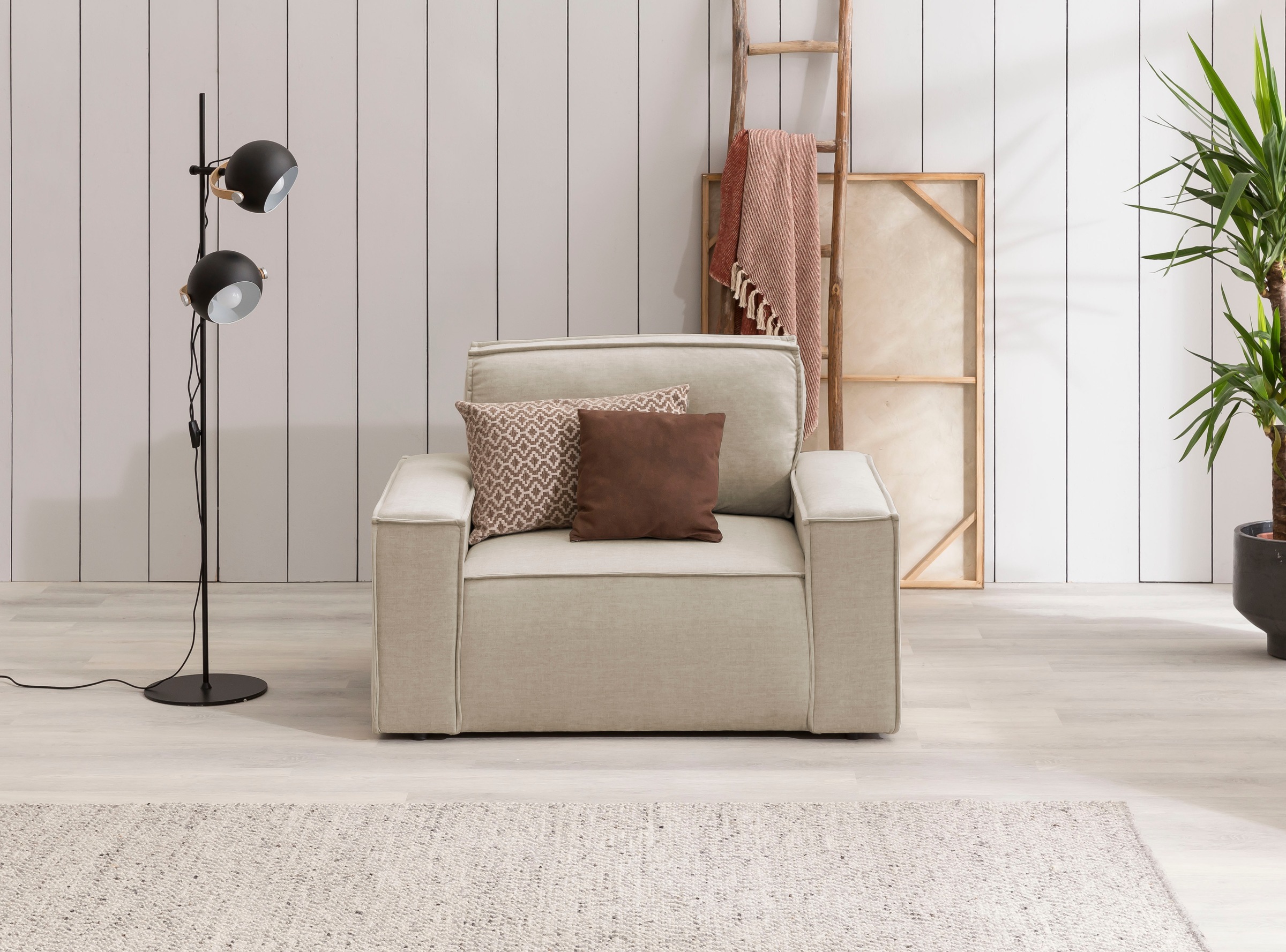 OTTO home Sessel "SHERWOOD Samtvelours Love-Seat" passend zur Polster-Serie SHERWOOD