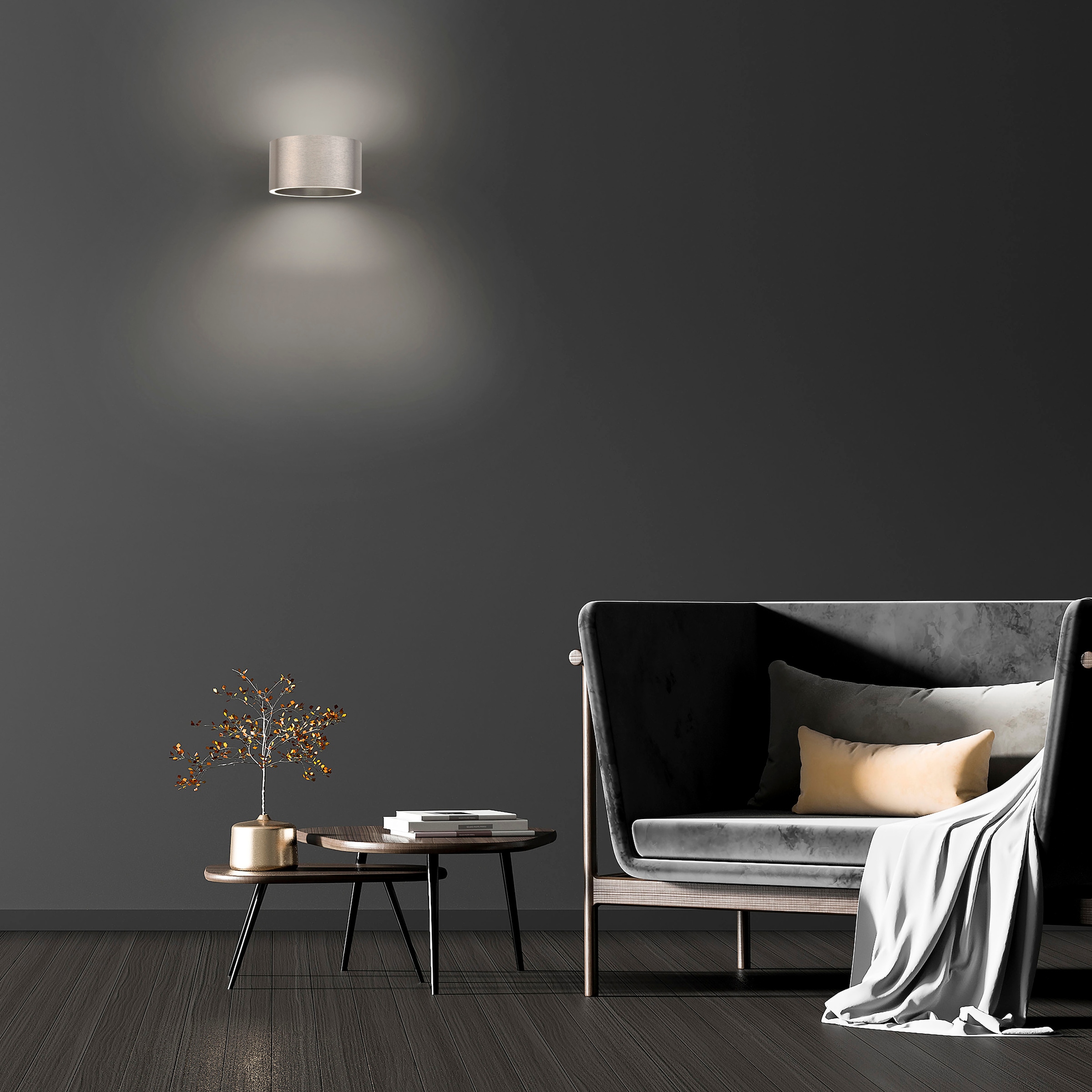 Neuhaus PURE LED Wandleuchte »PURE Clipse« LED-Board 1 Stk. Warmweiß Lichtaustritt oben und unten, dimmfähig