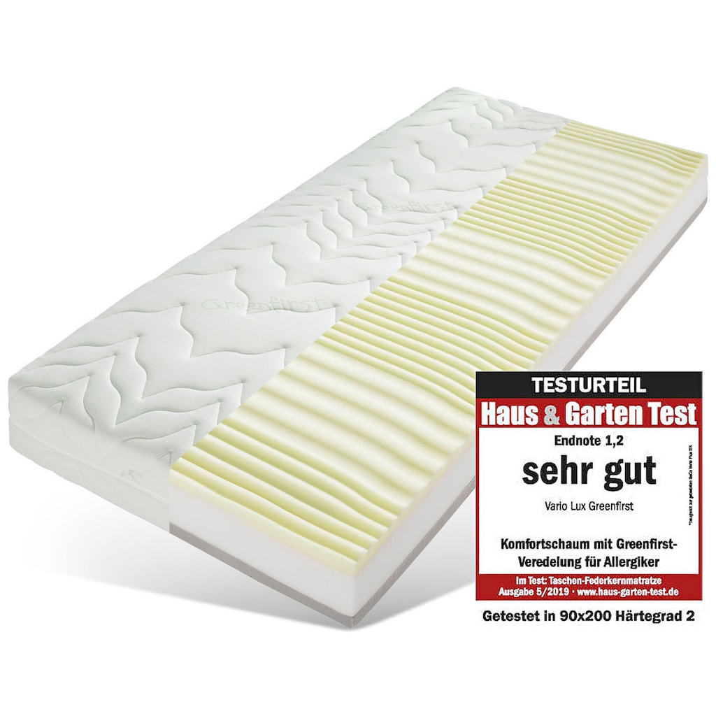 Beco Taschenfederkernmatratze »Vario Lux Greenfirst«, 22 cm hoch, 480 Federn, (1 St.)