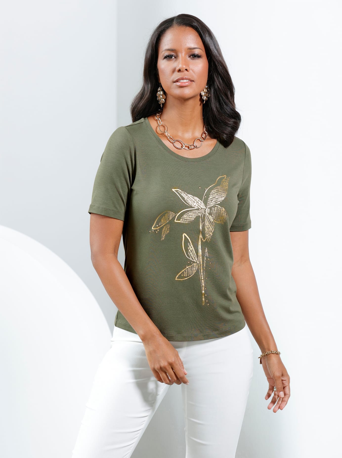Lady Rundhalsshirt »Shirt«, (1 tlg.)