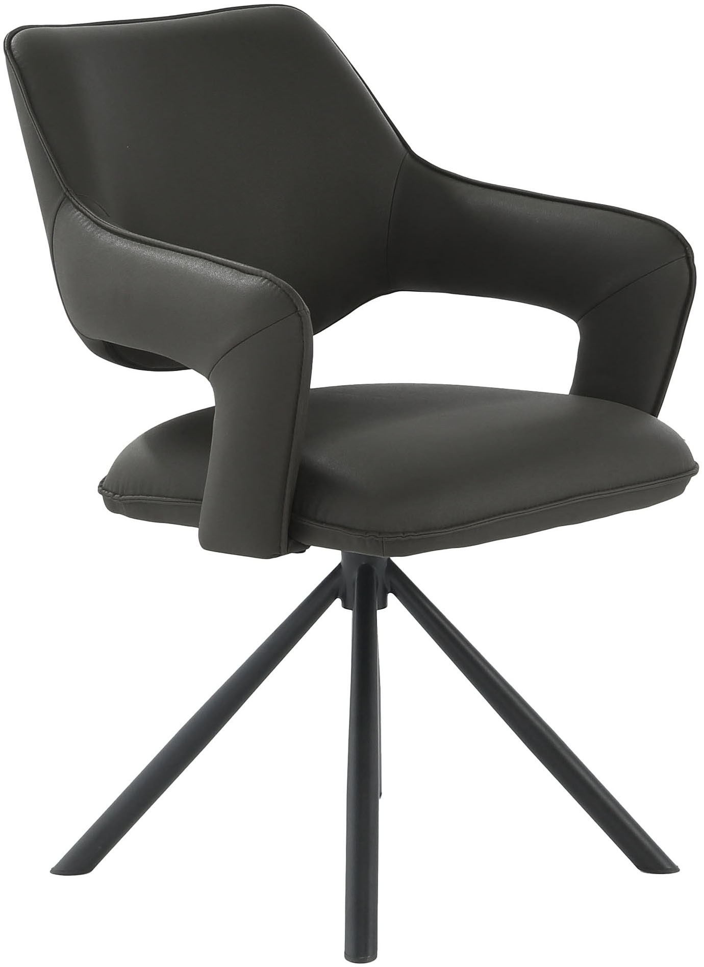 Jockenhöfer Gruppe Esszimmerstuhl »Lambert« (Set) 4 Stk.4-Fuss-Stuhl, Drehfunktion (360°), Lederoptik, bis 150 kg belastbar