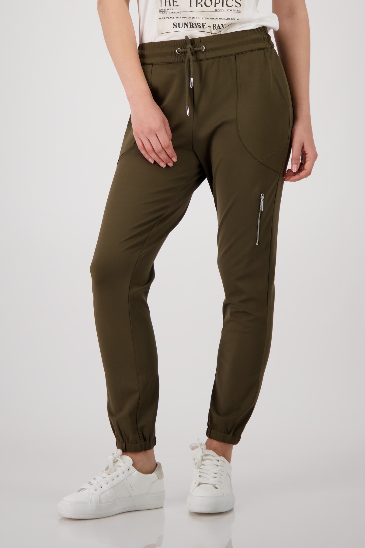 Monari Jogger Pants »Hose Jill Basic«  mit Reißverschlusstasche