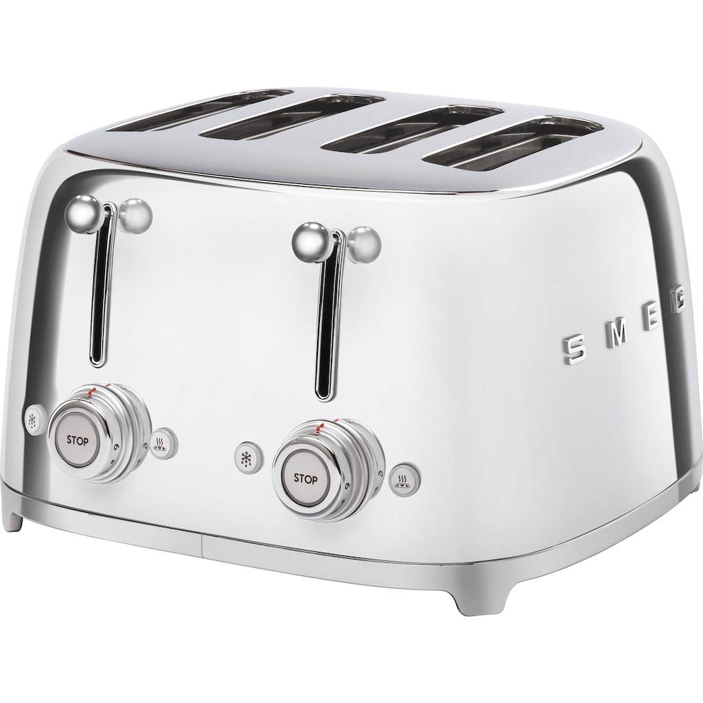 Smeg Toaster »TSF03SSEU«, 4 kurze Schlitze, 3000 W