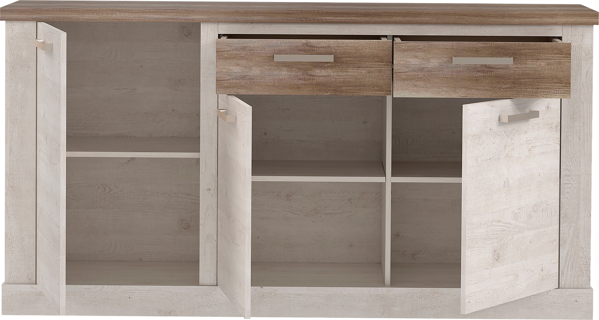 FORTE Sideboard »Duro«, mit Türen und Schubladen, im Landhausstil, Breite 172,2 cm