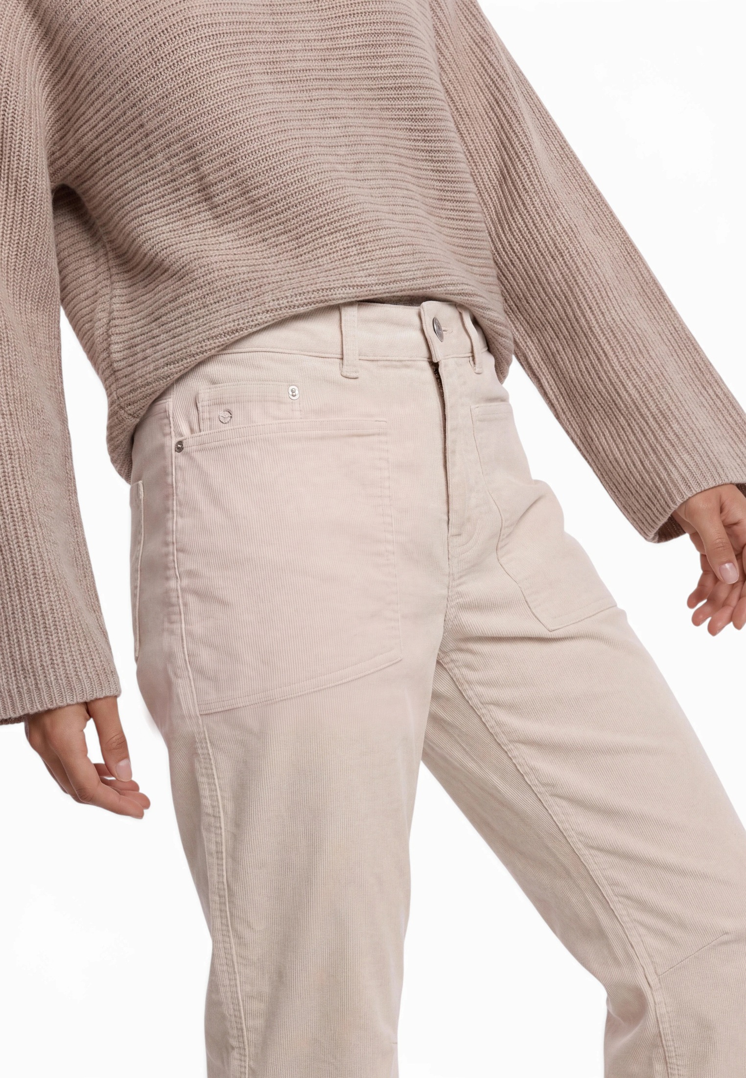 Zero 5-Pocket-Hose »Modern fit Hose mit aufgesetzten Taschen«