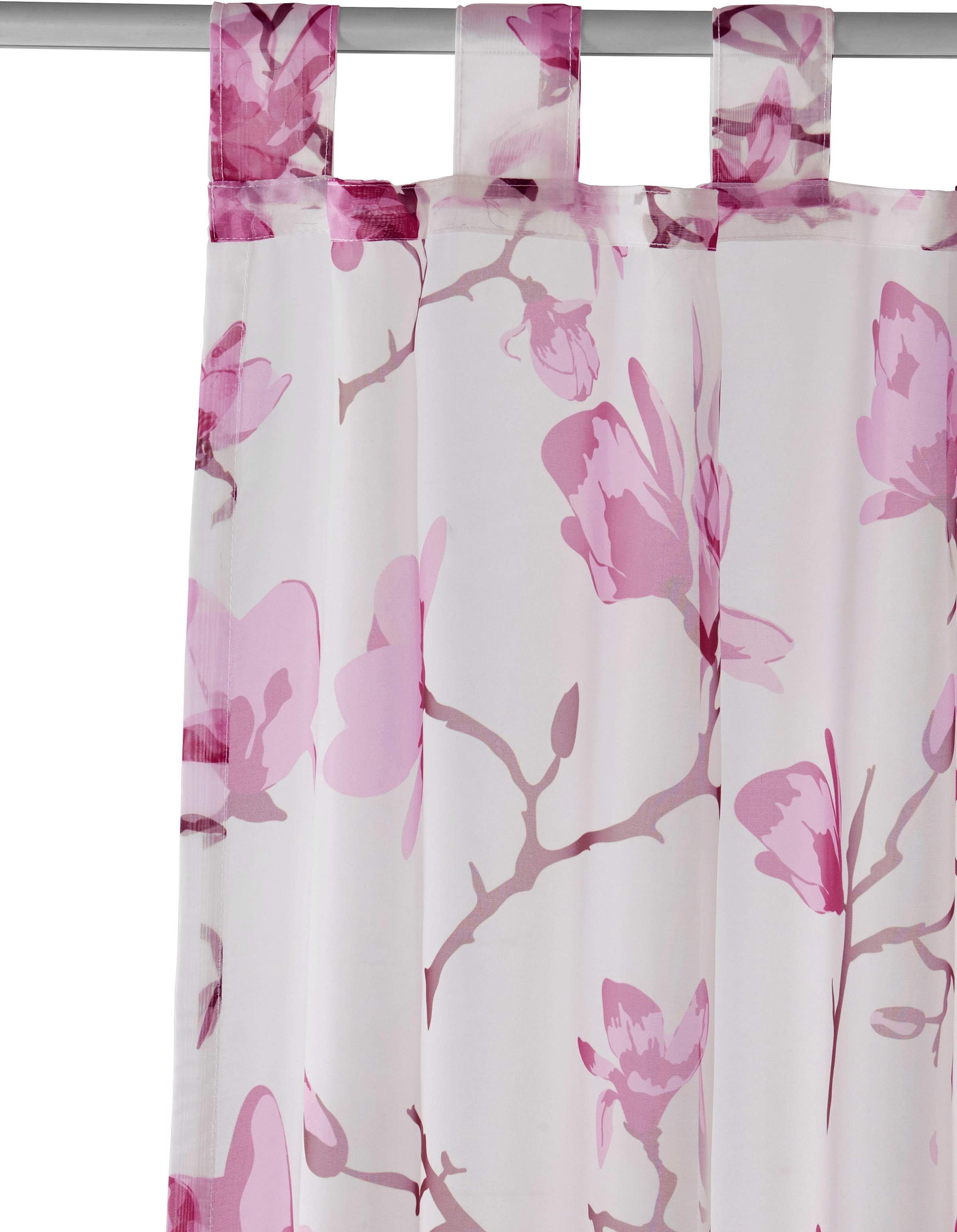 St.), Polyester my Voile, home Transparent, (1 Gardine »Orchidee«,