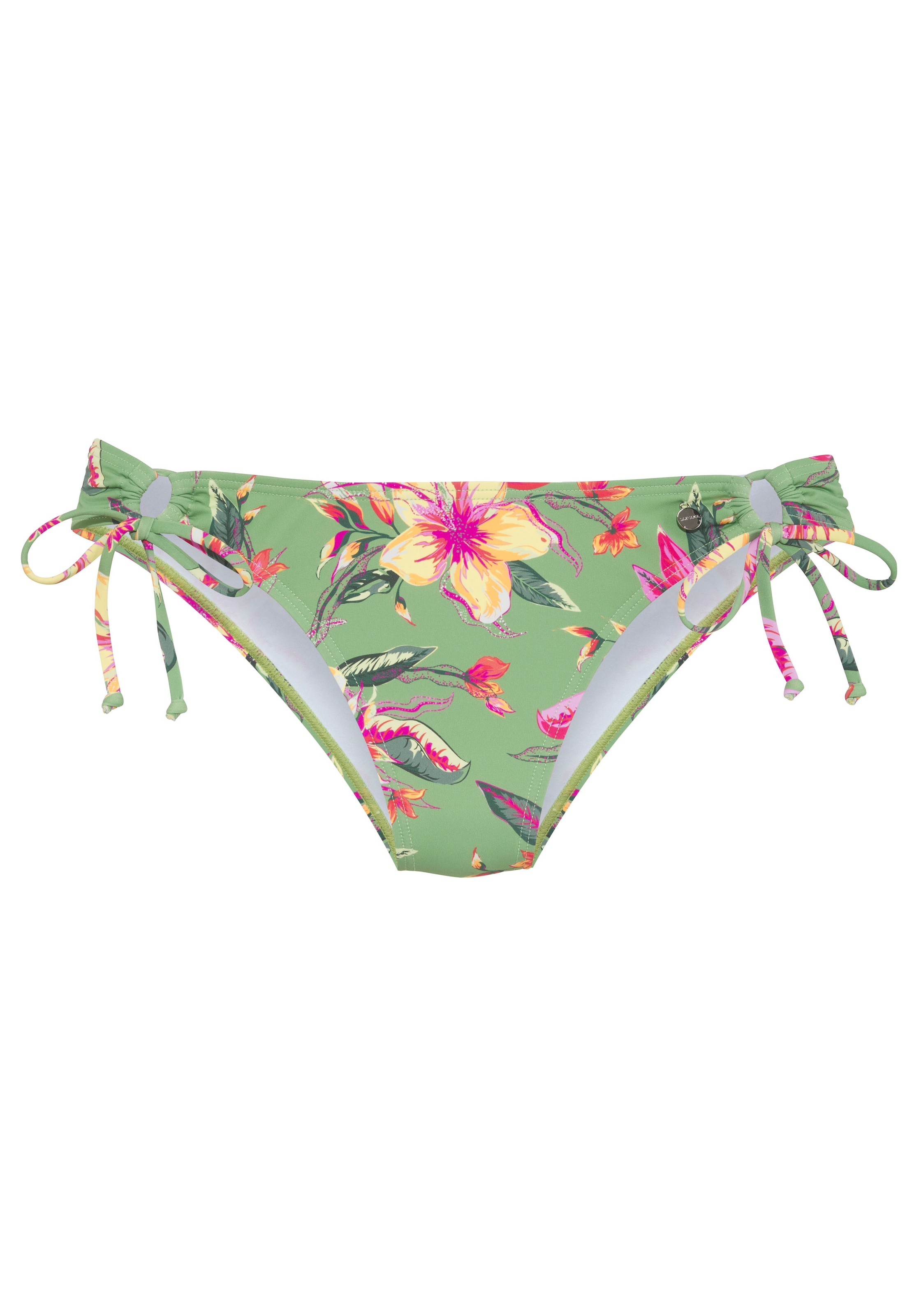 LASCANA Bikini-Hose »Malia«, zum Binden mit tropischem Print