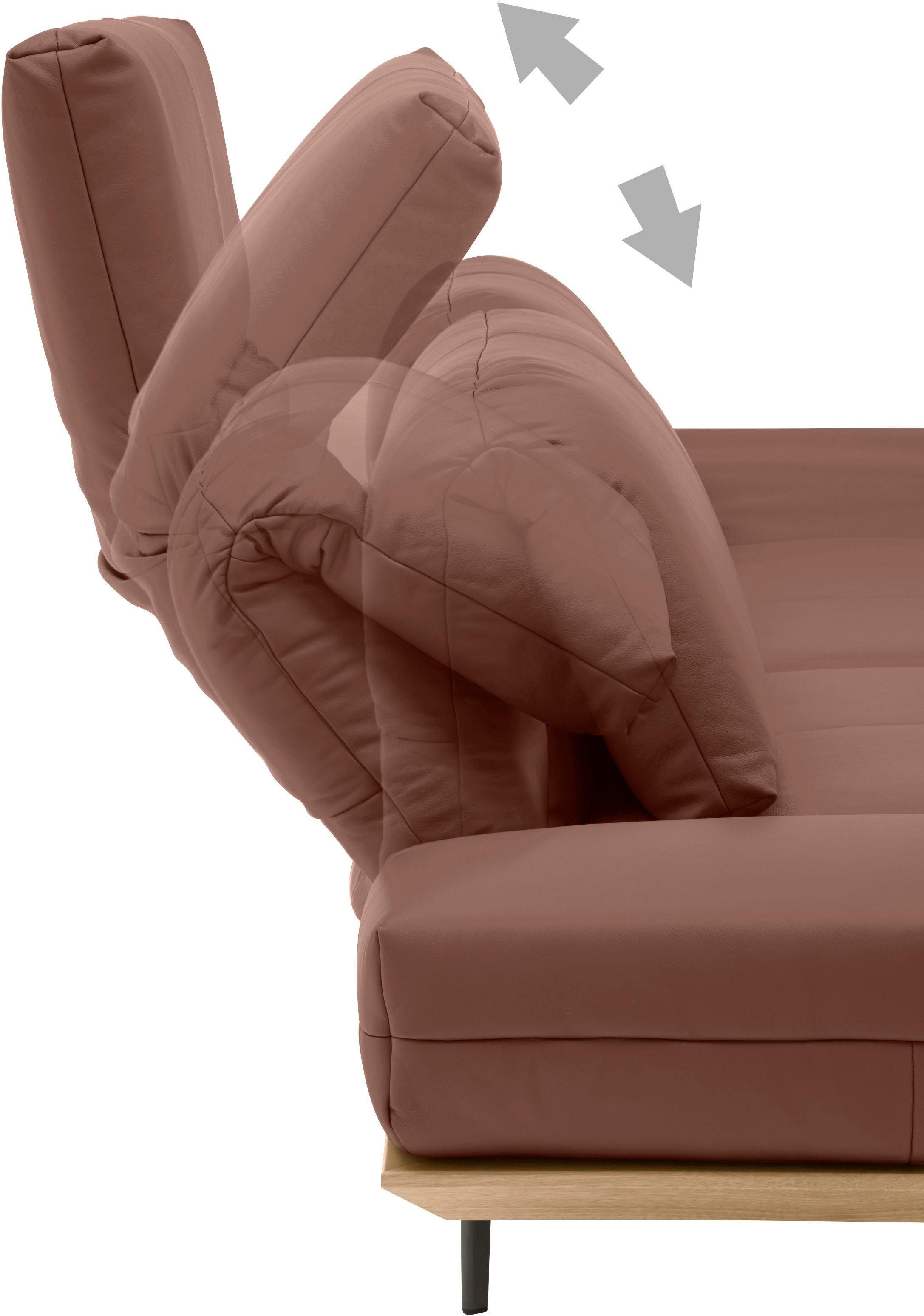 Creation BY ROLF BENZ 3-Sitzer »CR.420, Designsofa, Loungesofa«, in 2 Qualitäten, Holzrahmen in Eiche Natur oder Nußbaum, Breite 232 cm