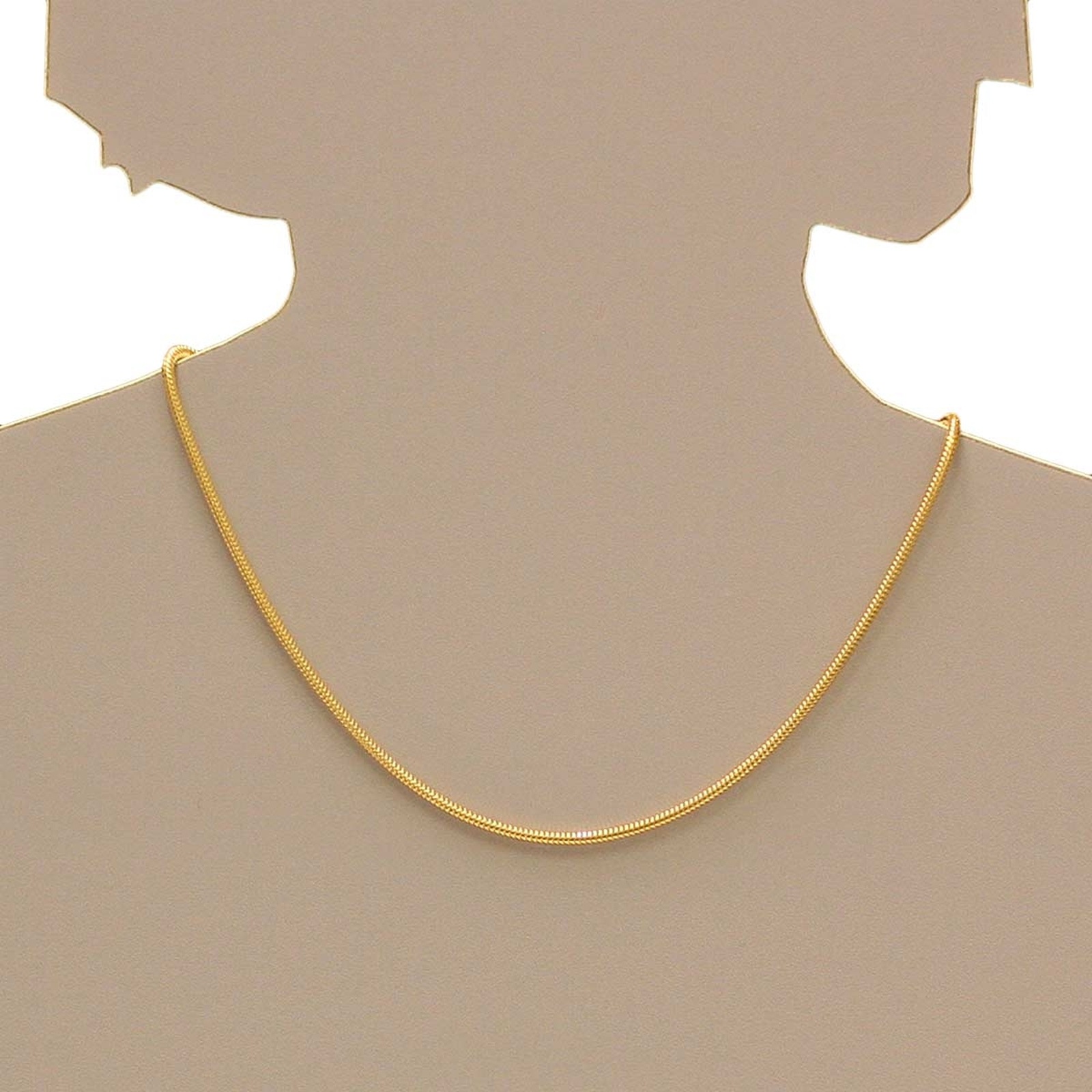 OSTSEE-SCHMUCK Silberkette »- Schlange 2,4 mm - Silber 925/000, vergoldet -,«