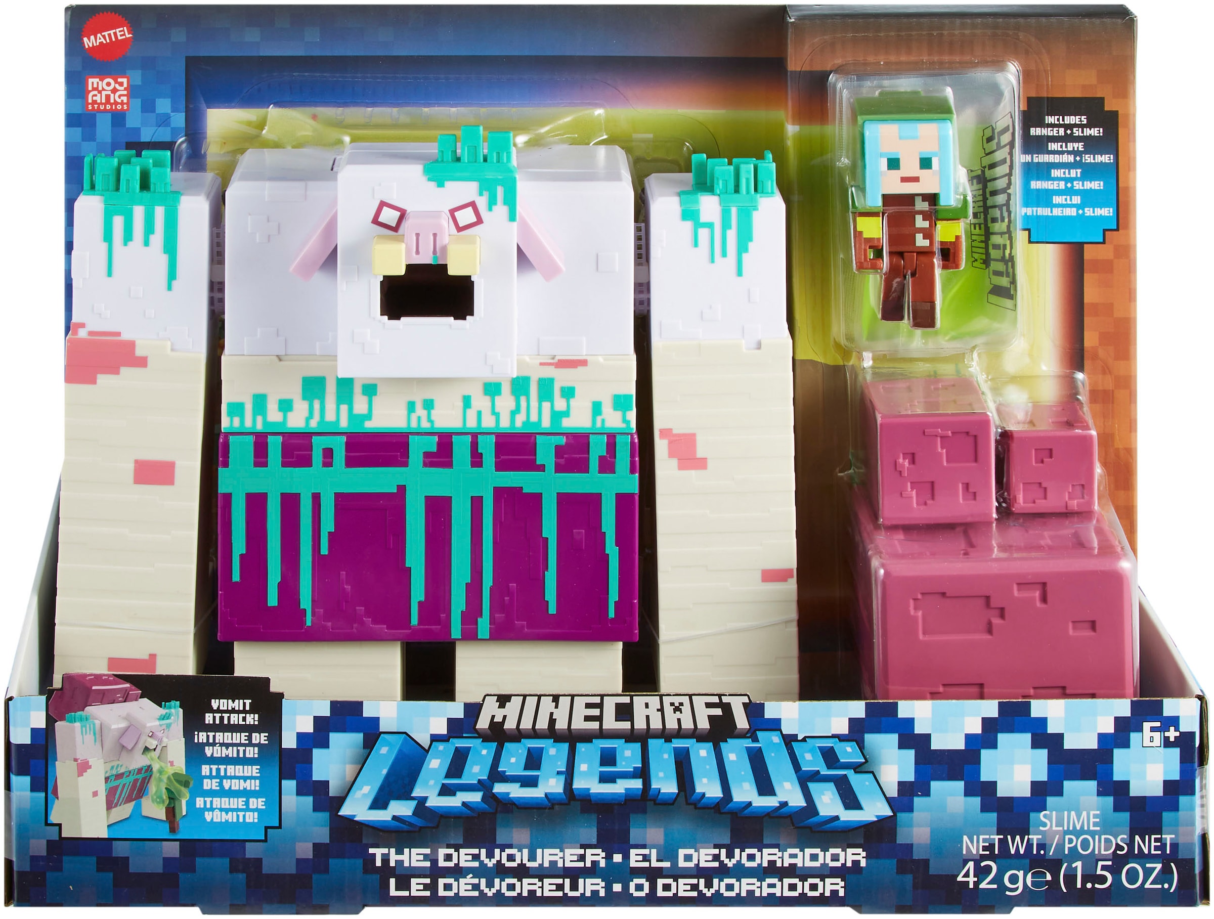 Mattel® Actionfigur »Minecraft Legends, Devourer und Ranger«, mit Schleim