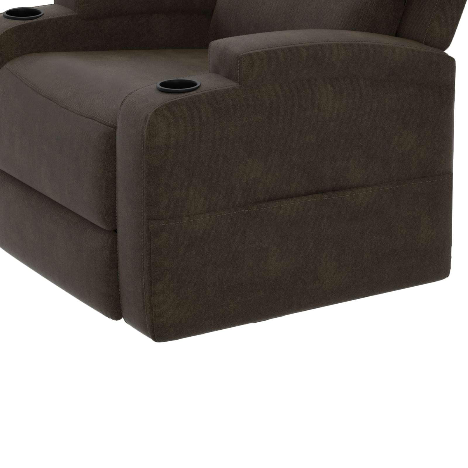 OTTO home 3-Sitzer »NAPORI Microfaser, Multimediasofa, Kinosessel XXL« Kinosofa mit 2 x Relaxfunktion und Getränkehalter