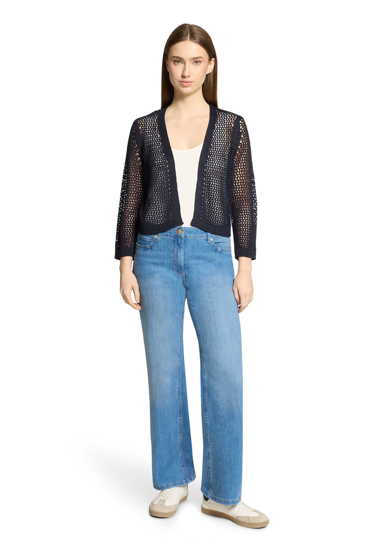 Betty Barclay Strickjacke »Grobstrickjacke mit Lochmuster«