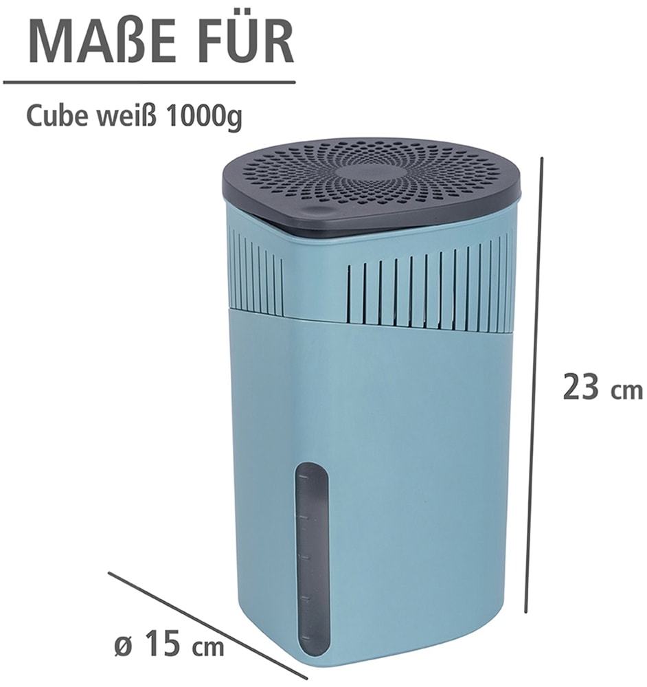 WENKO Luftentfeuchter »Modell Drop«, für 80 m³ Räume, Tank 1,6 l, mit 2 x 1000 g Entfeuchter-Blöcken
