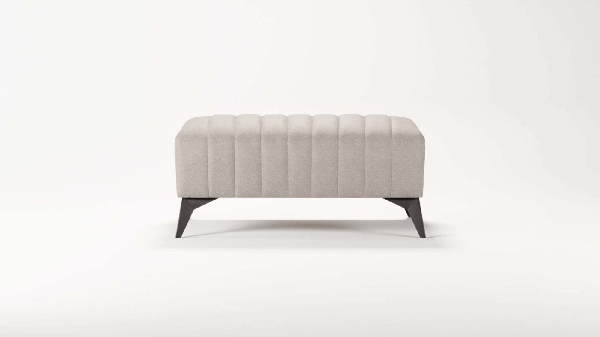 Places of Style Polsterhocker »MATTHEW Sitzhocker, Maße B/T/H: B/T/H: 90/60/43 cm«, Steppung