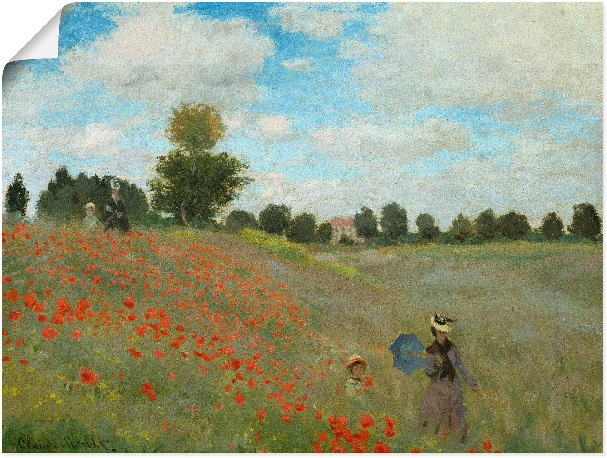 Artland Wandbild »Mohnfeld bei Argenteuil. 1873«, Blumen, (1 St.), als Alubild,... kaufen