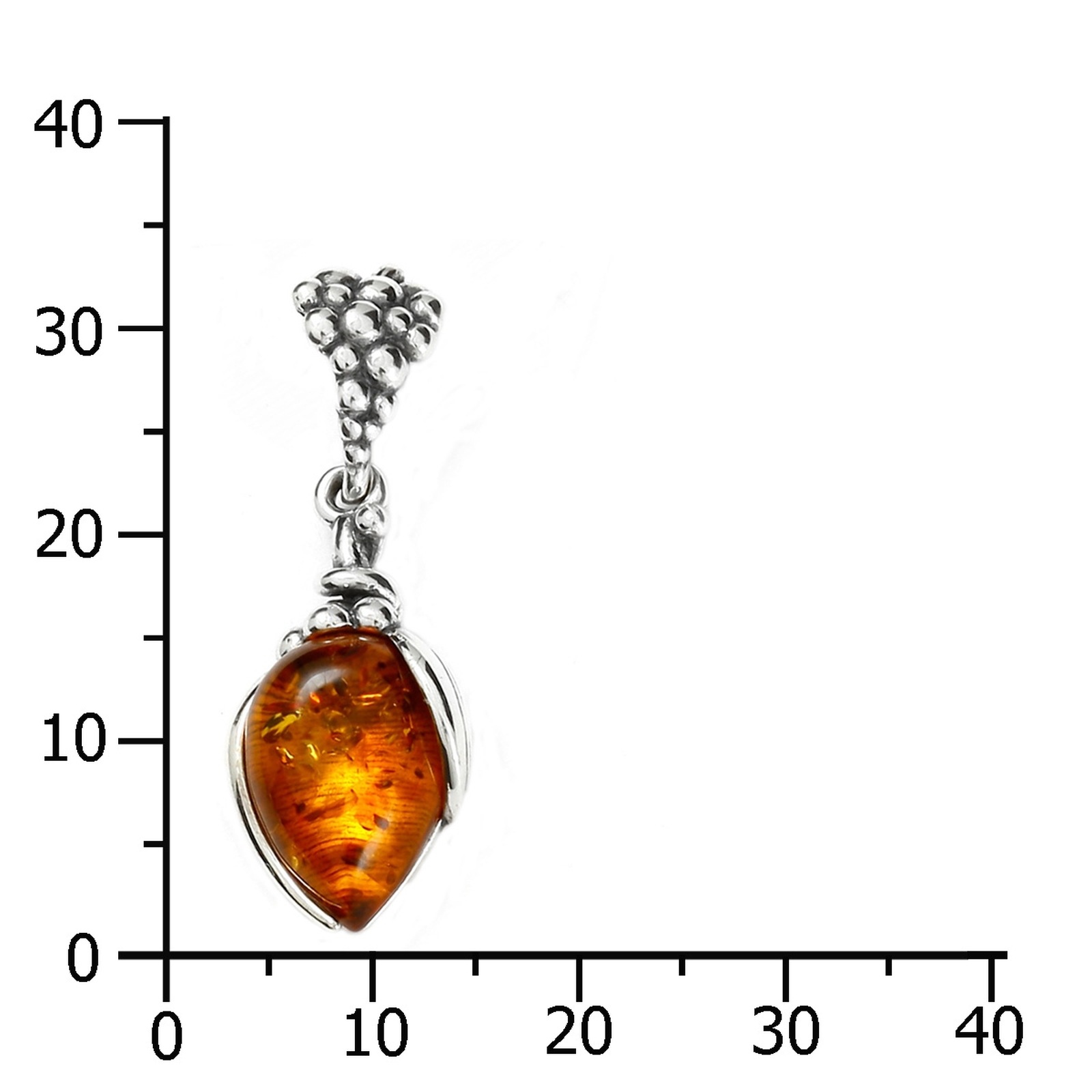 OSTSEE-SCHMUCK Kettenanhänger »- Traube - Silber 925/000 - Bernstein«
