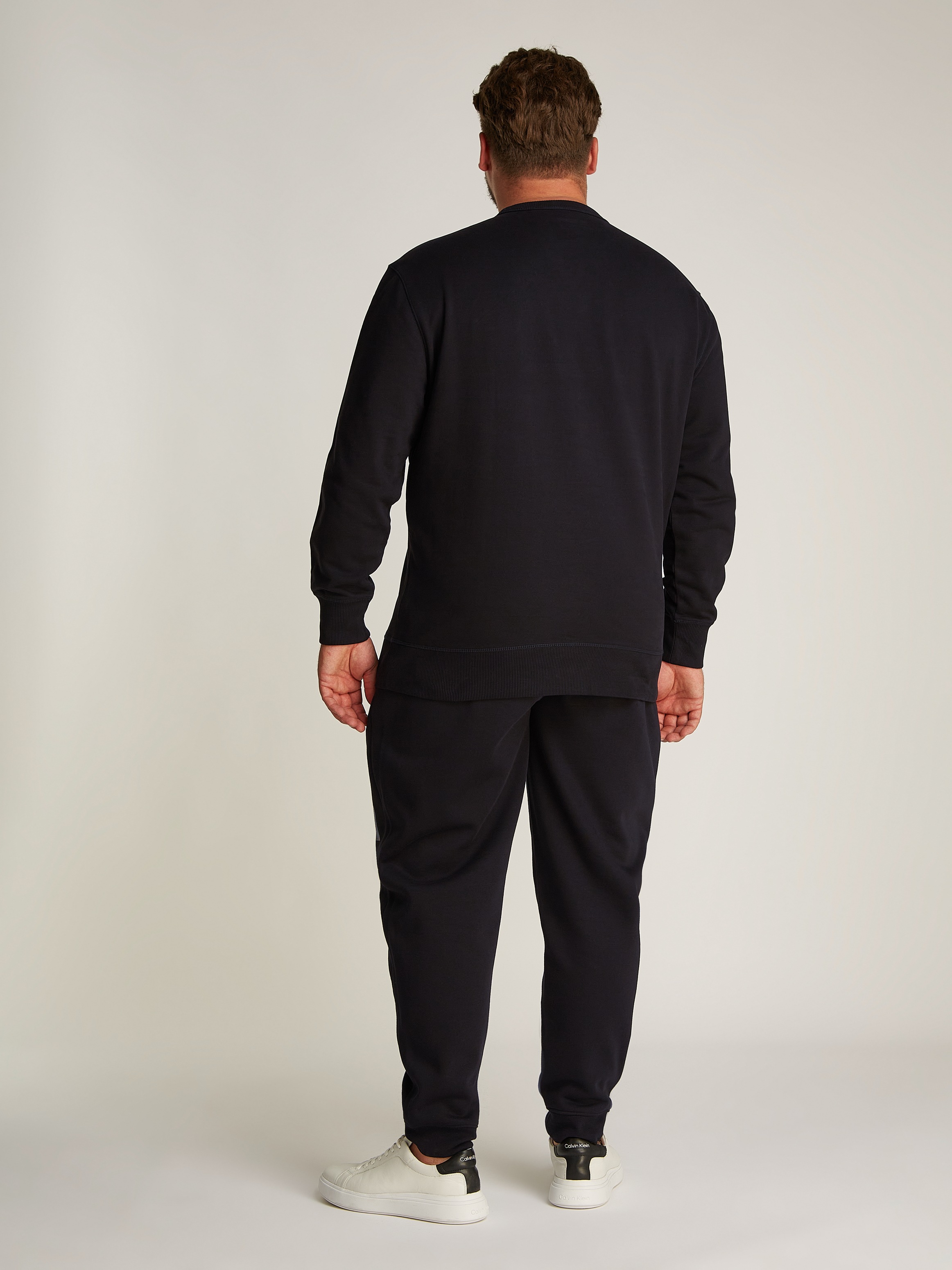 Calvin Klein Jeans Plus Sweatshirt »PLUS WOVEN LABEL CREW NECK«, in großen Größen
