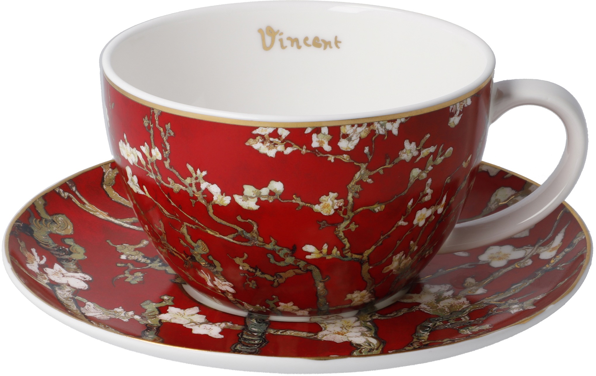 Goebel Tasse »Van Gogh«, Artis Orbis, Tee-/Cappuccinotasse, Vincent van Gogh - Mandelbaum Rot