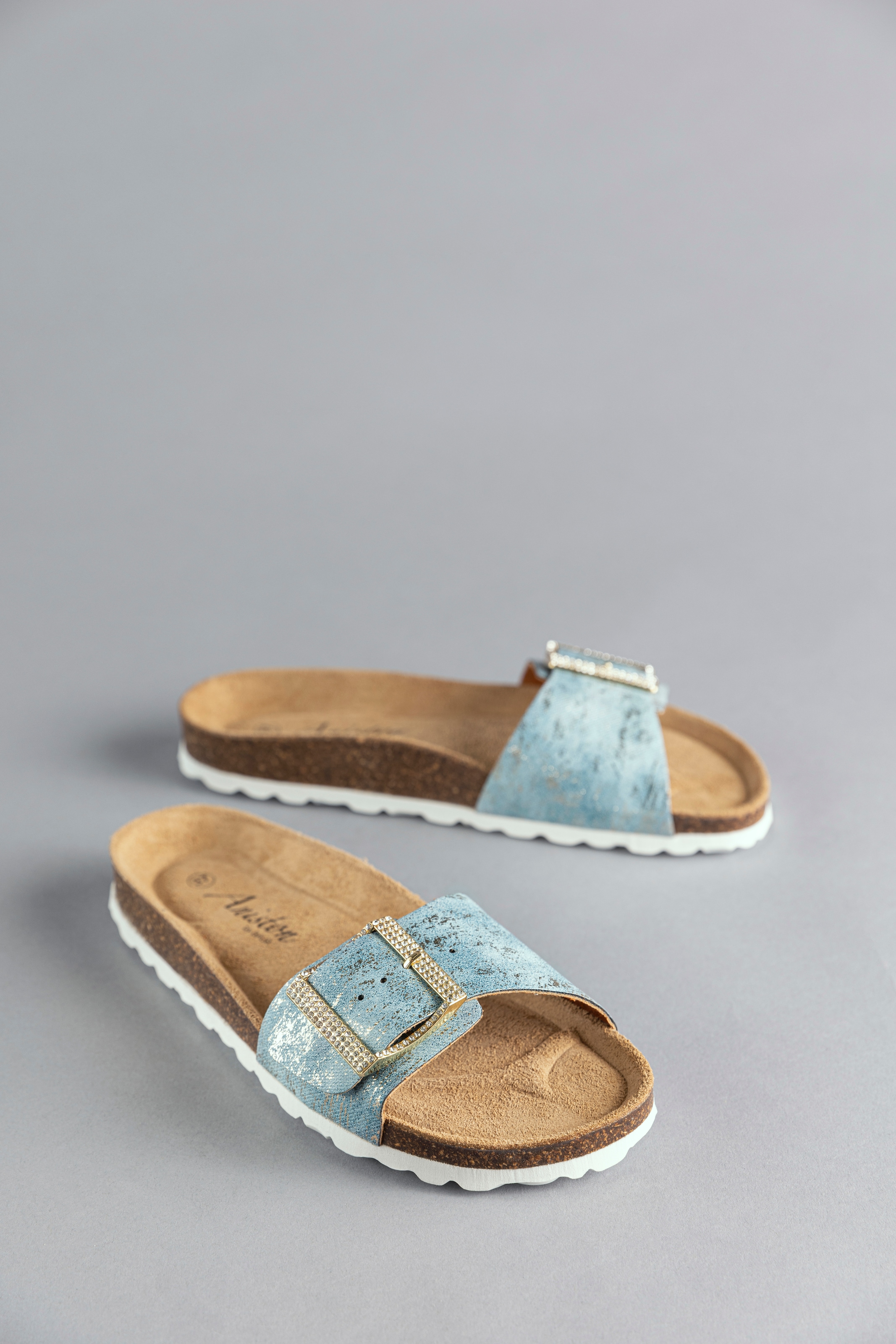 Aniston SHOES Pantolette, Sommerschuh, Strandschuh, Glitzersteine - NEUE KOLLEKTION