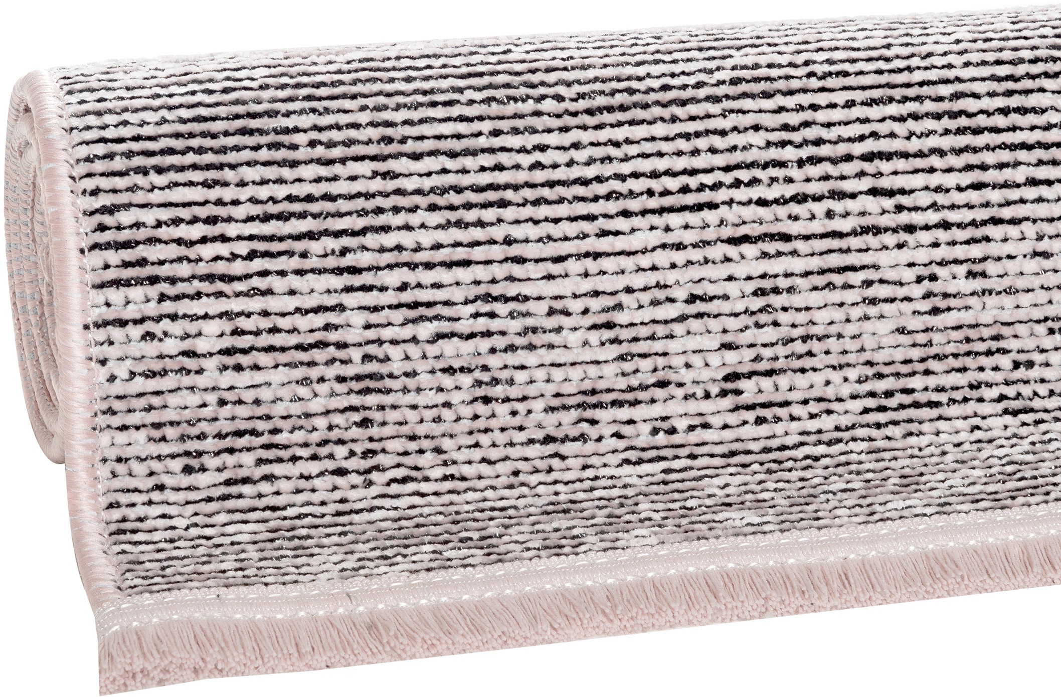 Sehrazat Teppich »Stela«, rechteckig, 5 mm Höhe, waschbar, Flachgewebe, mit Fransen und Chenille