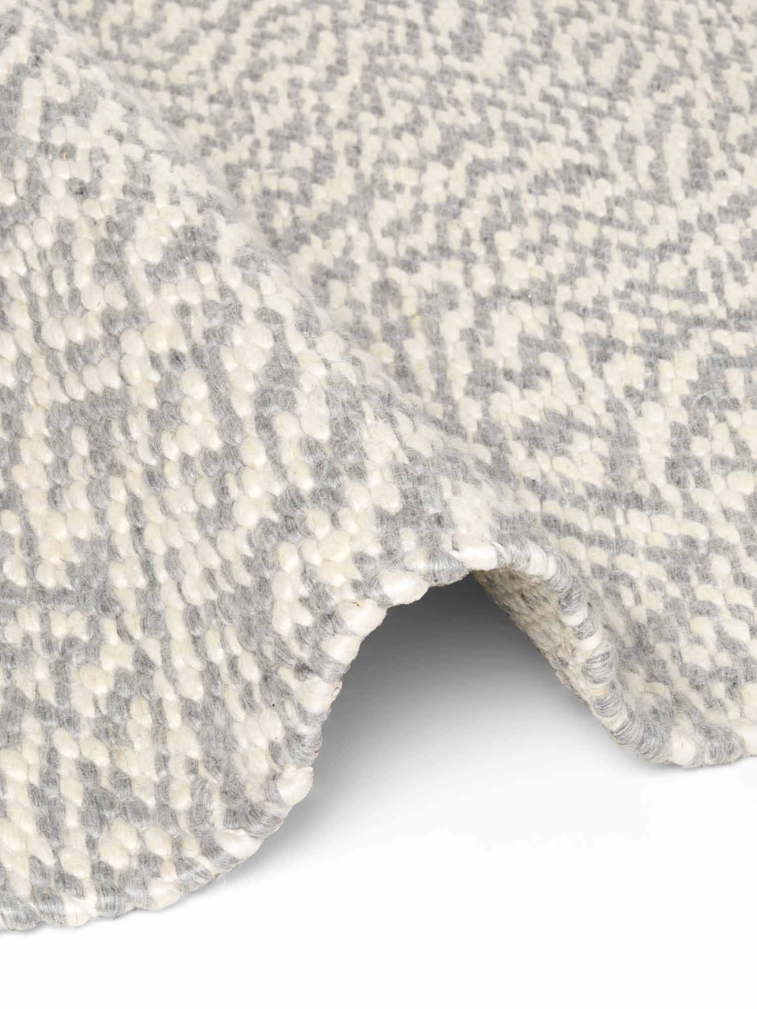 ELLE DECORATION Wollteppich »Beans« rund 10 mm Höhe Handweb Teppich Wolle, Rund, Perlenstruktur, Wohnzimmer, Schlafzimmer