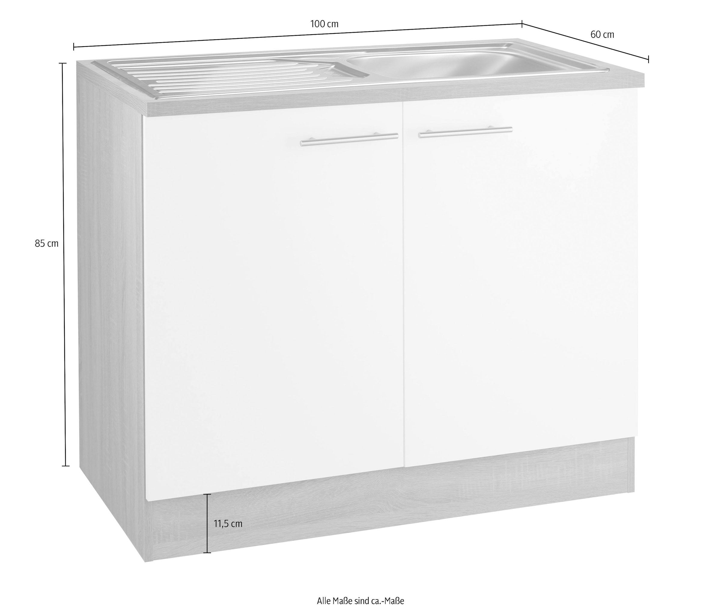 OPTIFIT Spülenschrank »Kalmar«, Breite bequem 100 cm bestellen