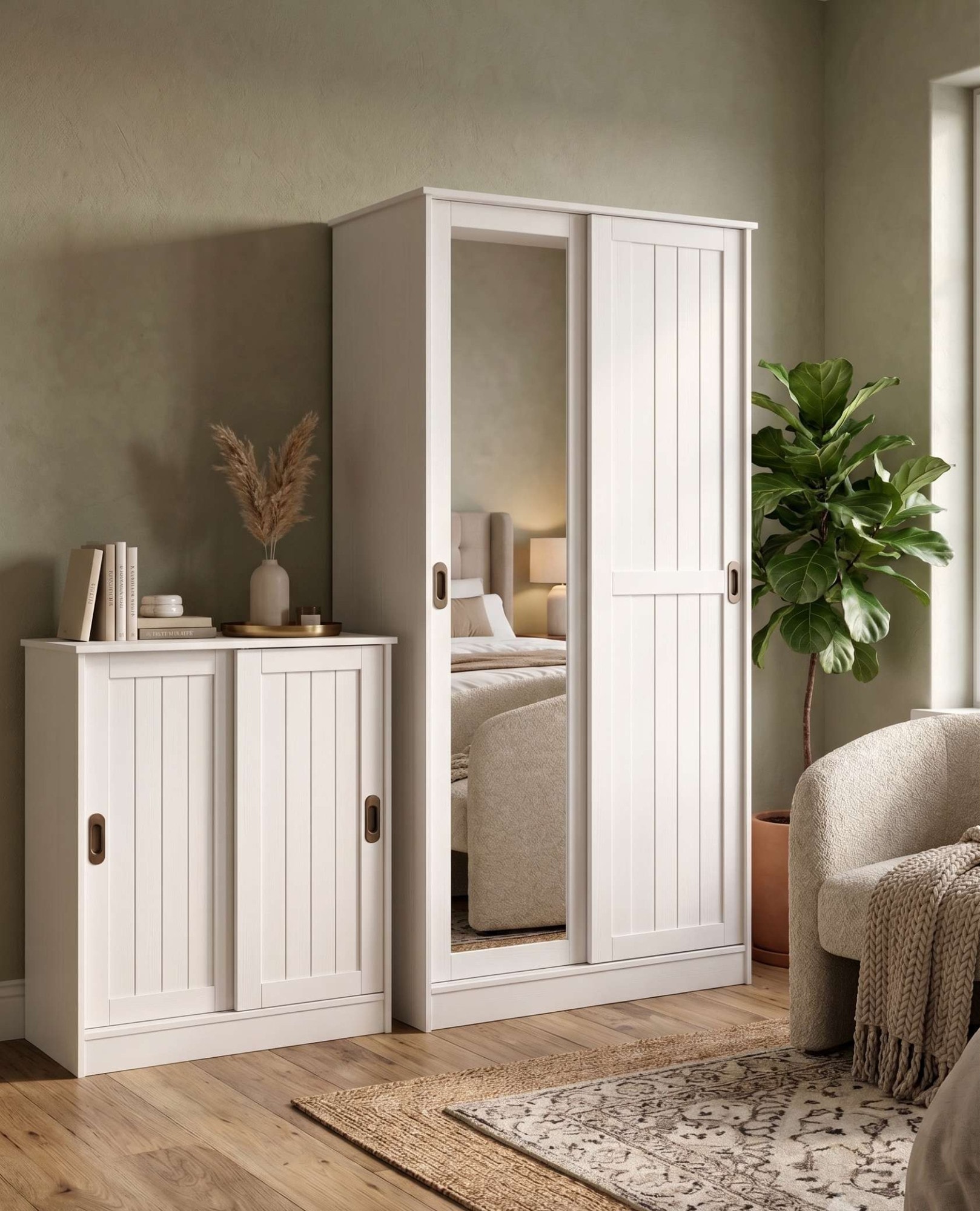 OTTO home Schuhschrank »Malmö Schuhkommode mit Schiebetüren« B/T/H: 77/37/89 cm,  aus massiver FSC®-zertifizierter Kiefer,  Breite 77 cm
