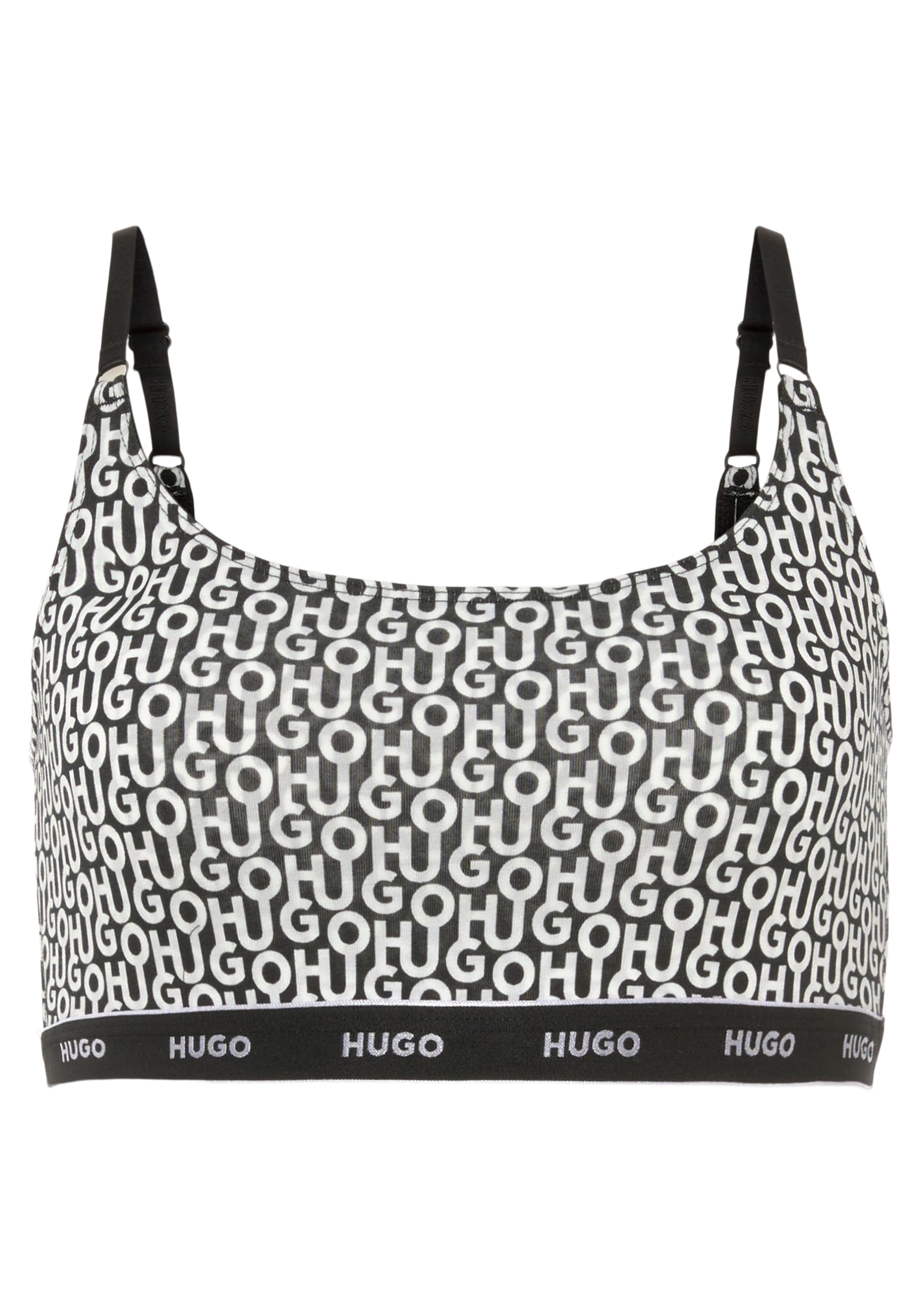 HUGO Bralette-BH »TWIN BRALETTE DESIGN«, dem bei Logo ♕ tlg.), auf (2 Bund mit HUGO