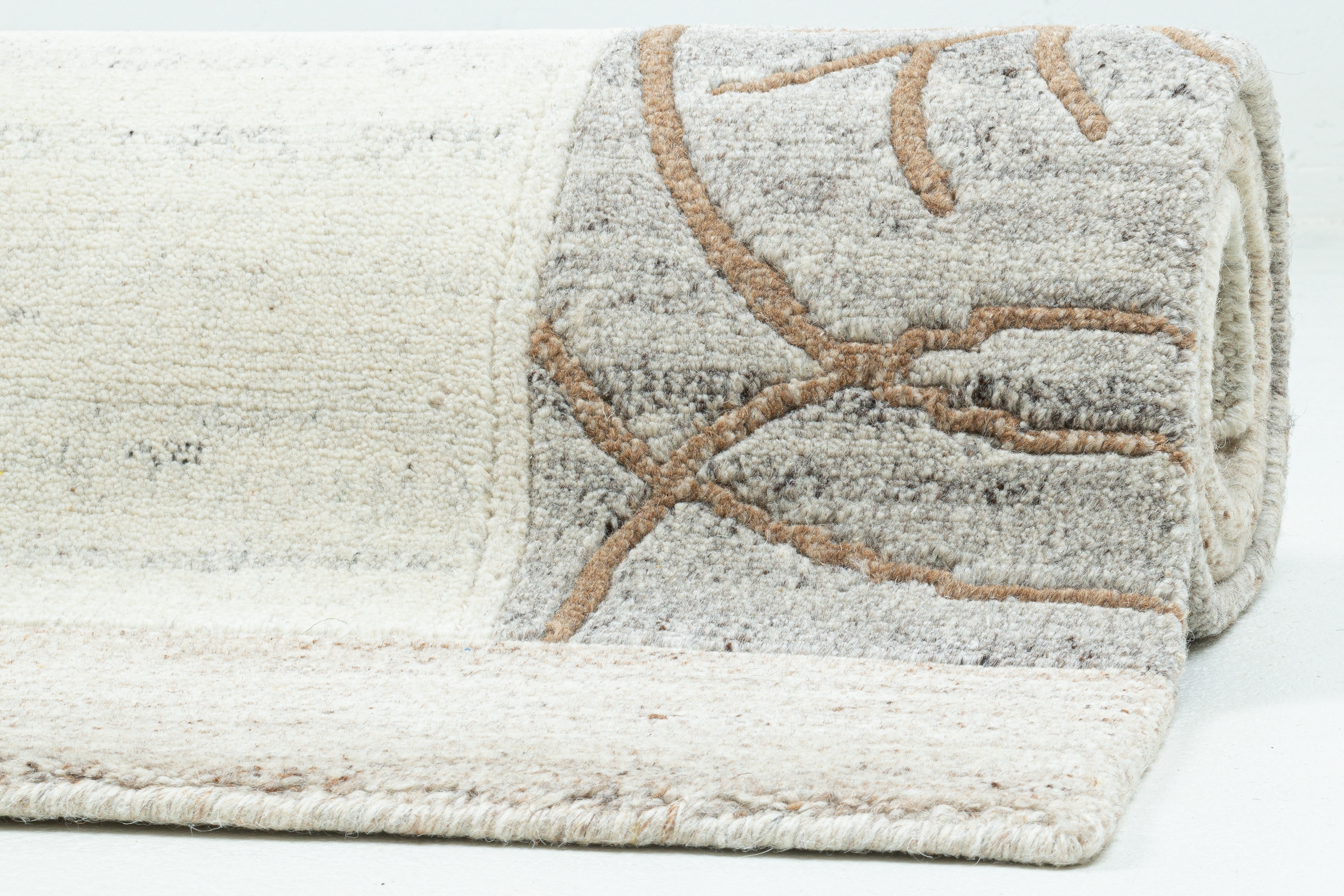 THEKO Wollteppich »Nakarta« rechteckig 12 mm Höhe reine Wolle, handgeknüpft, mit Bordüre