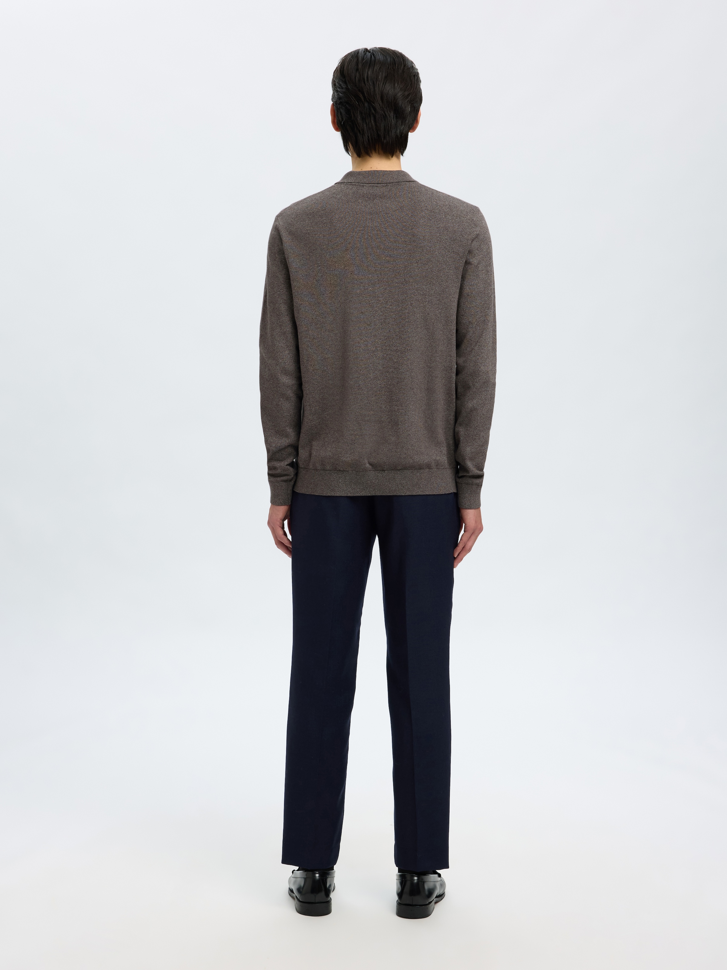 SELECTED Polokragenpullover »SLHBERG LS HALF ZIP POLO NOOS«