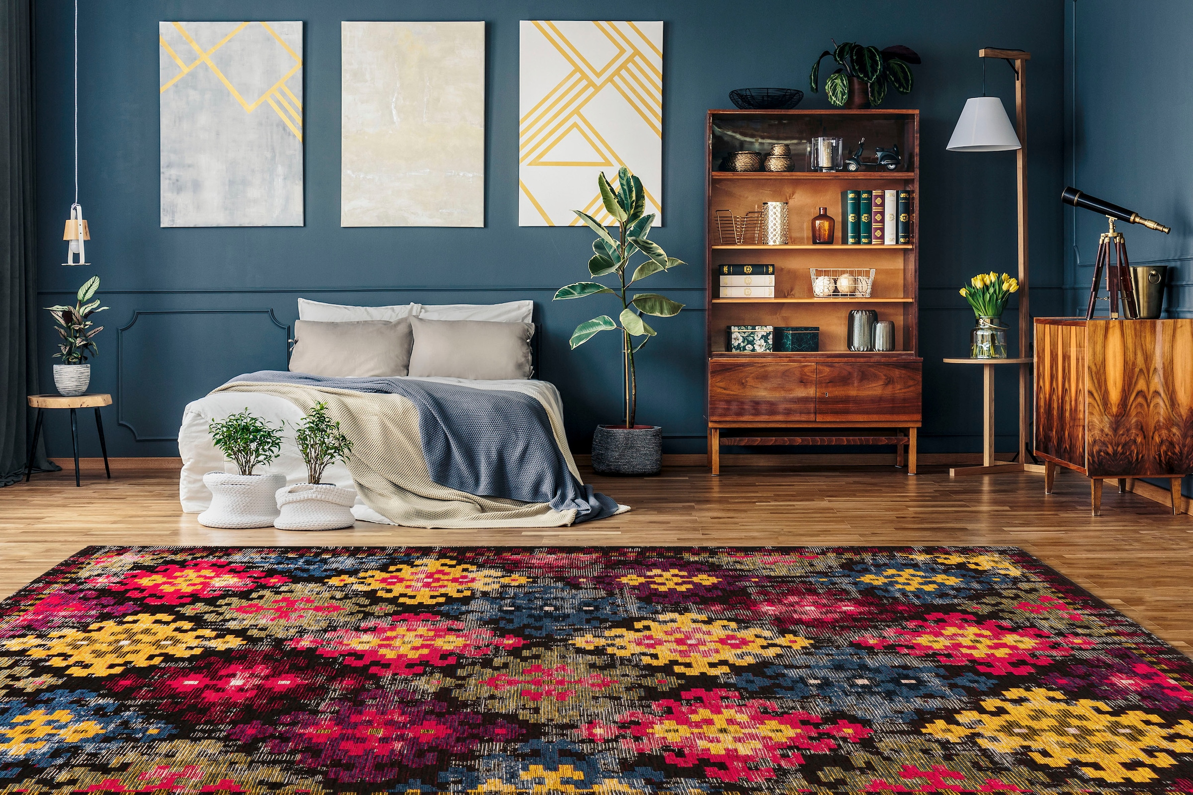 Padiro Teppich »Primavera 325« rechteckig 5 mm Höhe Flachgewebe