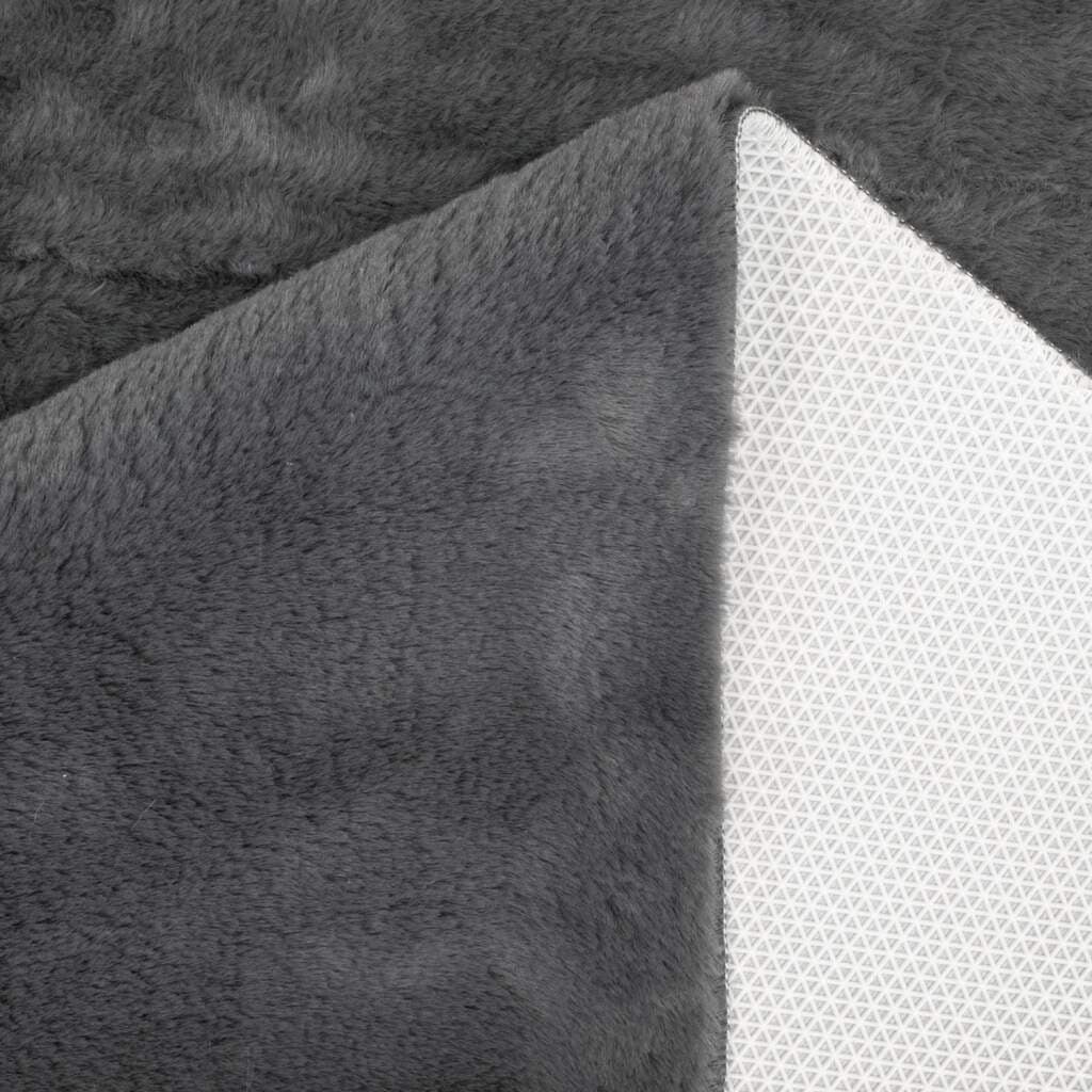 Carpet City Badematte »Topia Mats, Badteppich uni«, rutschhemmend beschichtet, strapazierfähig, Hochflor, Kaninchen Haptik, Polyester, Badezimmerteppich, waschbar