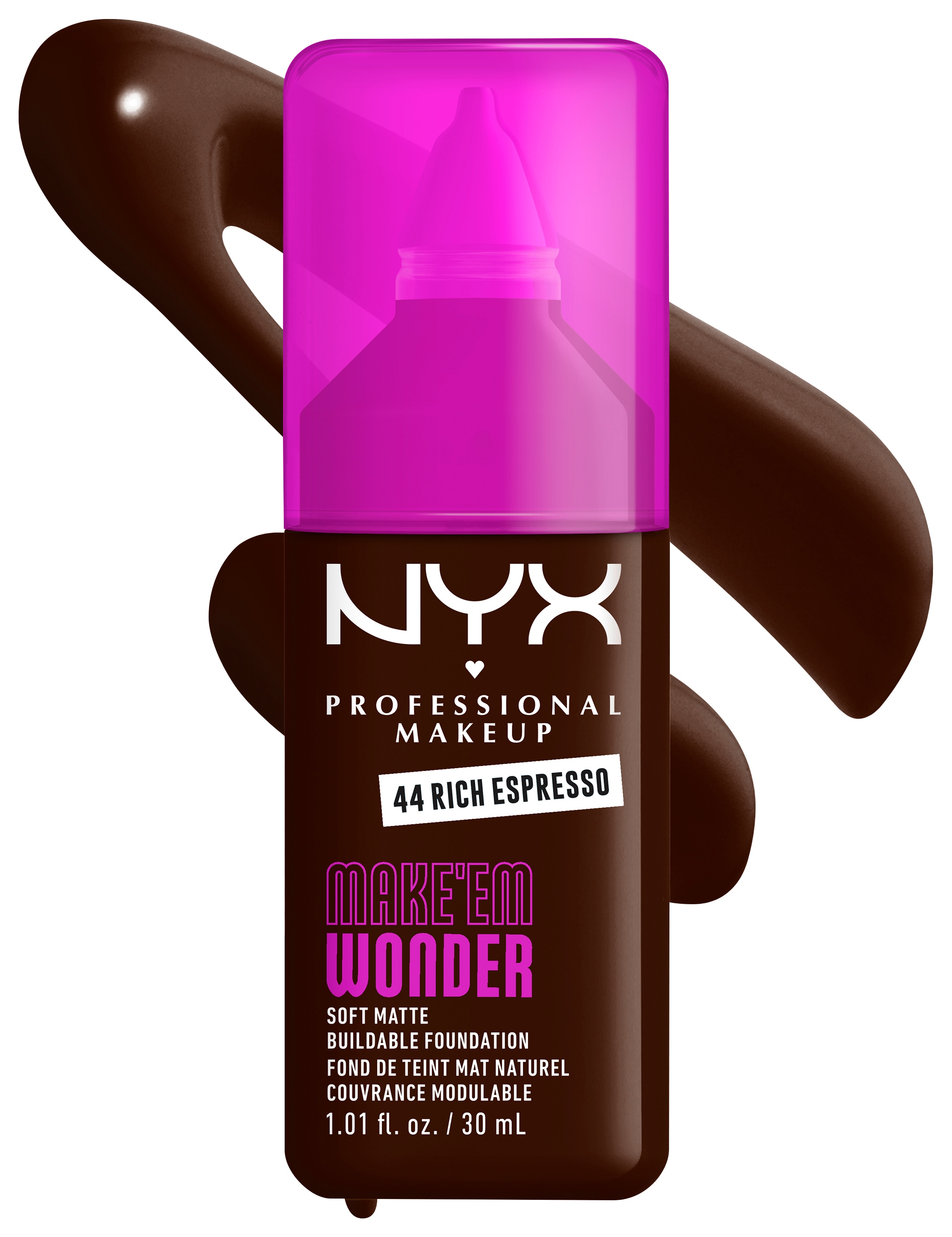 NYX PROFESSIONAL MAKEUP 1100000002199 »MAKE 'EM WONDER FOUNDATION« perfekter No-Makeup-Makeup-Look bis zum Full Glam
