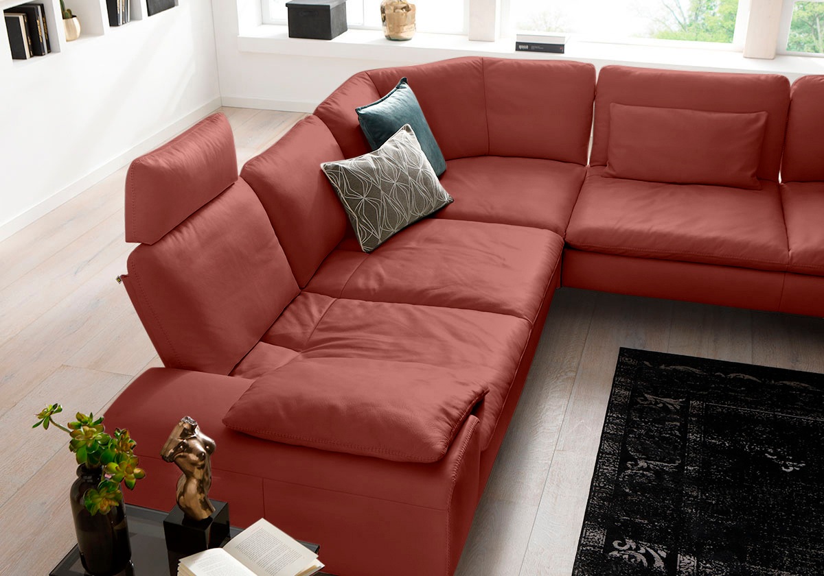 W.SCHILLIG Ecksofa »valentinoo, Designsofa, elegant und bequem, L-Form«, (Set), mit Sitztiefenverstellung, Breite 318 cm