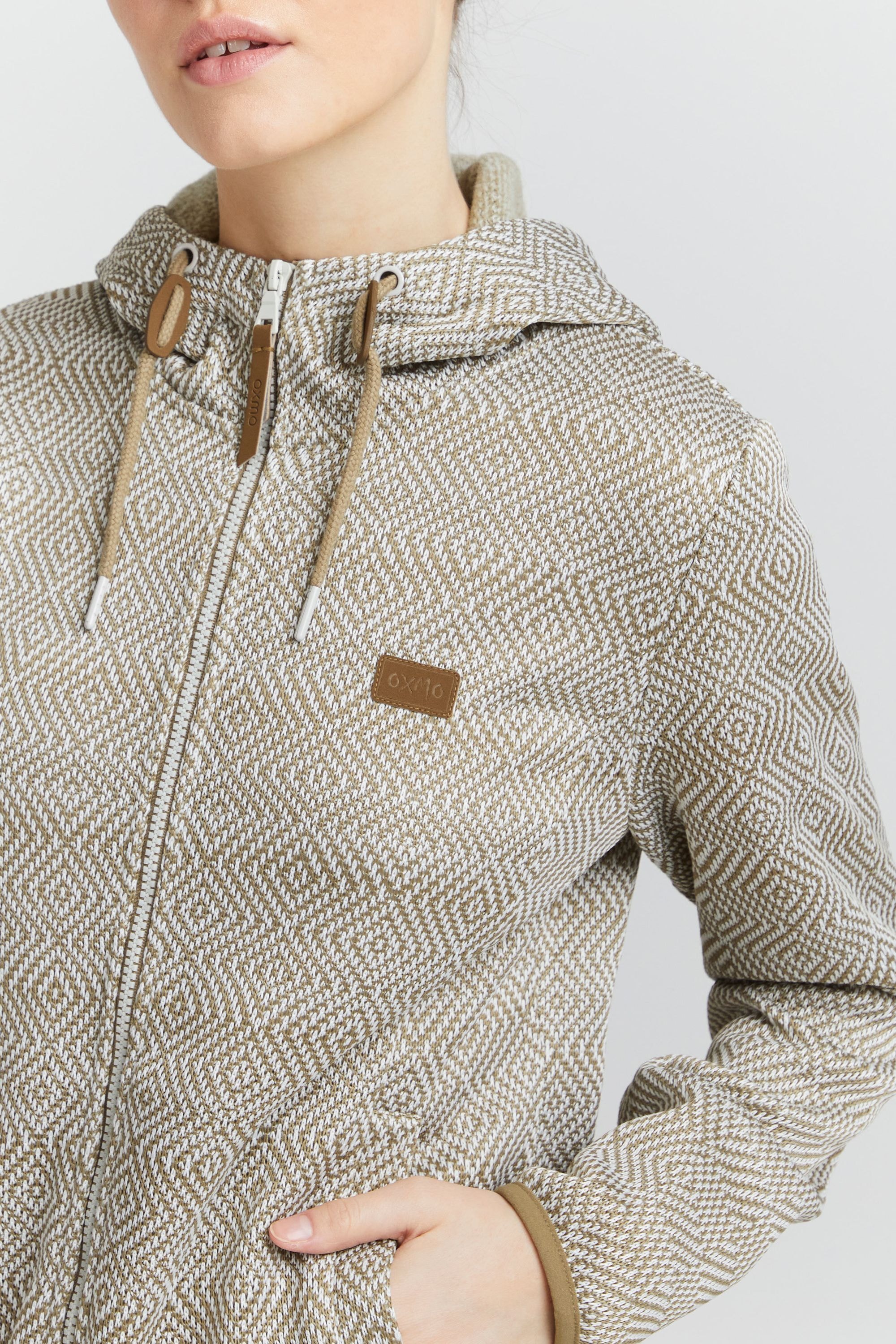 OXMO Fleecejacke »Fleecejacke OXPepples«, mit Kapuze