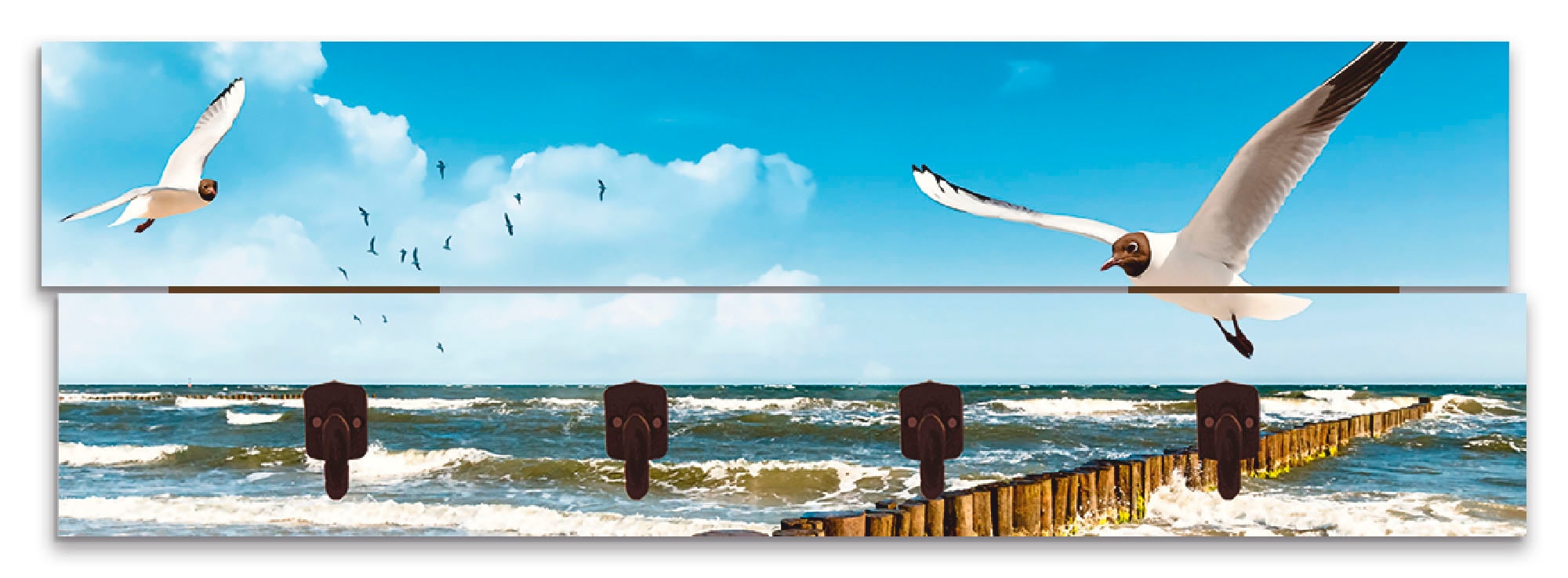 Artland Garderobenleiste »Ostsee«, teilmontiert