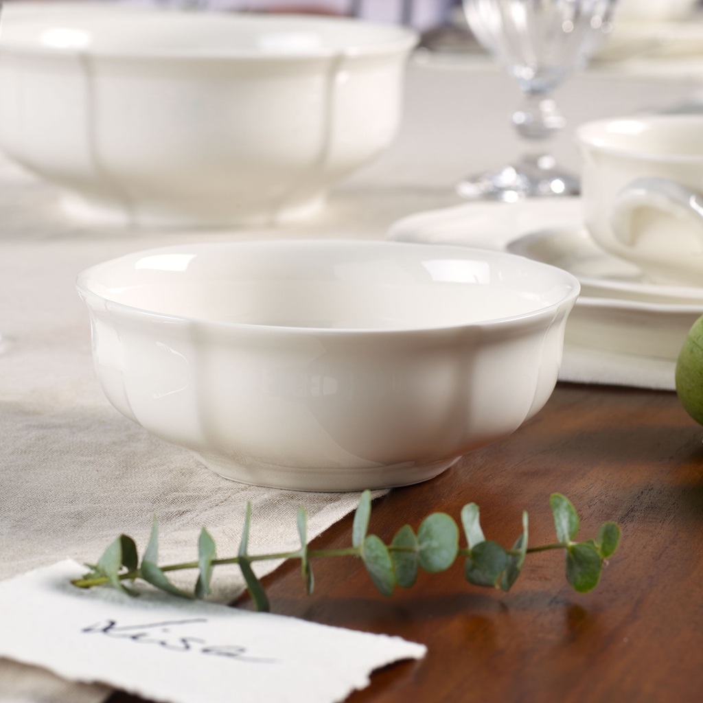 Villeroy & Boch Schale »Dessertschale Manoir ø 14,8 cm weiß« 1 tlg. Spülmaschinenfest, Mikrowellensicher