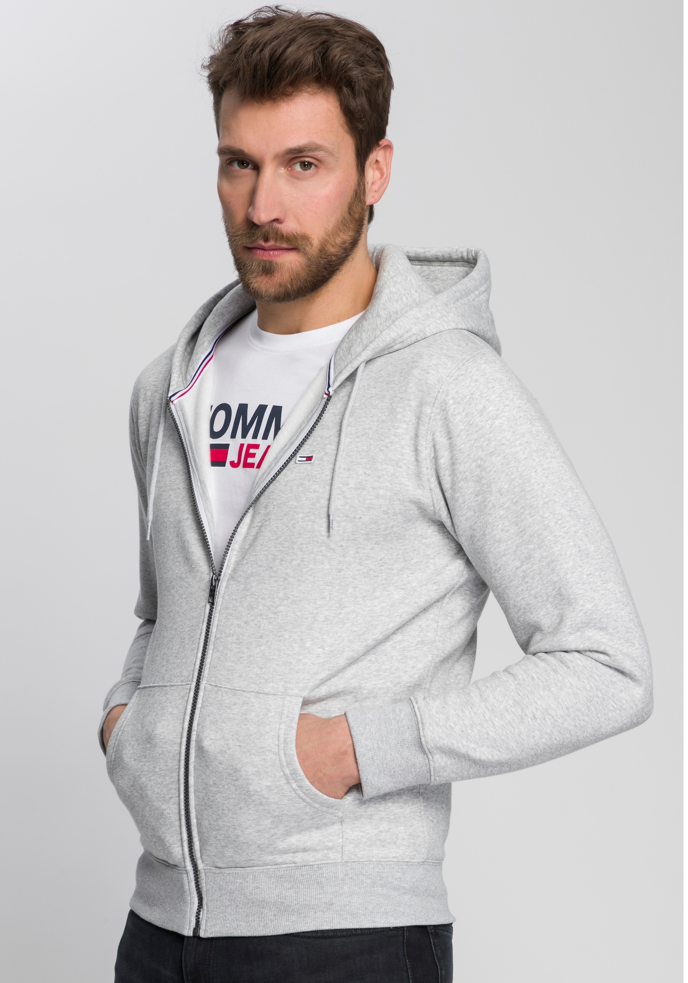 Tommy Jeans Kapuzensweatjacke »TJM REGULAR FLEECE ZIP HOODIE«