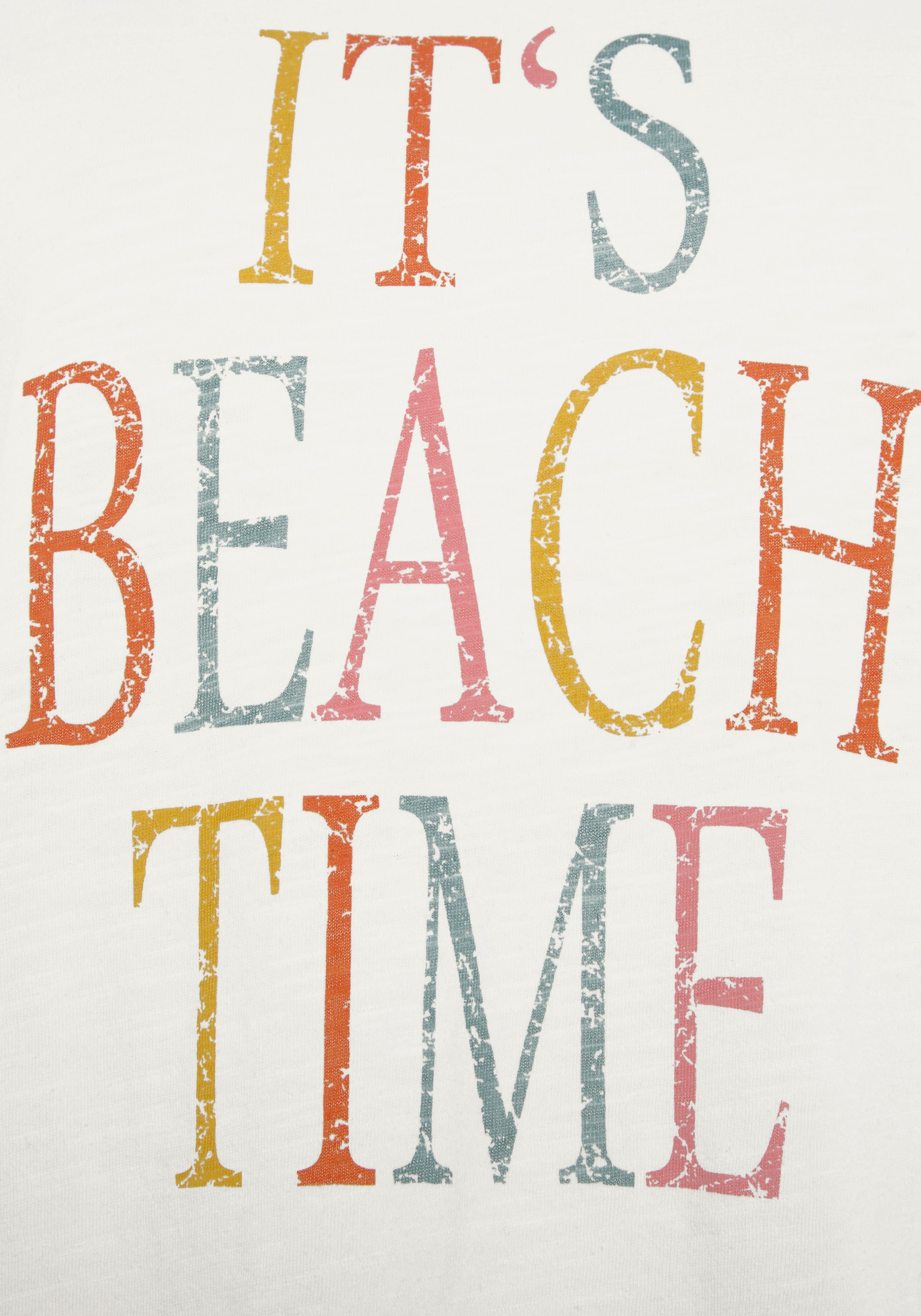 Beachtime T-Shirt, (Packung, bei verschiedenen tlg.), mit zwei ♕ 2 Drucken